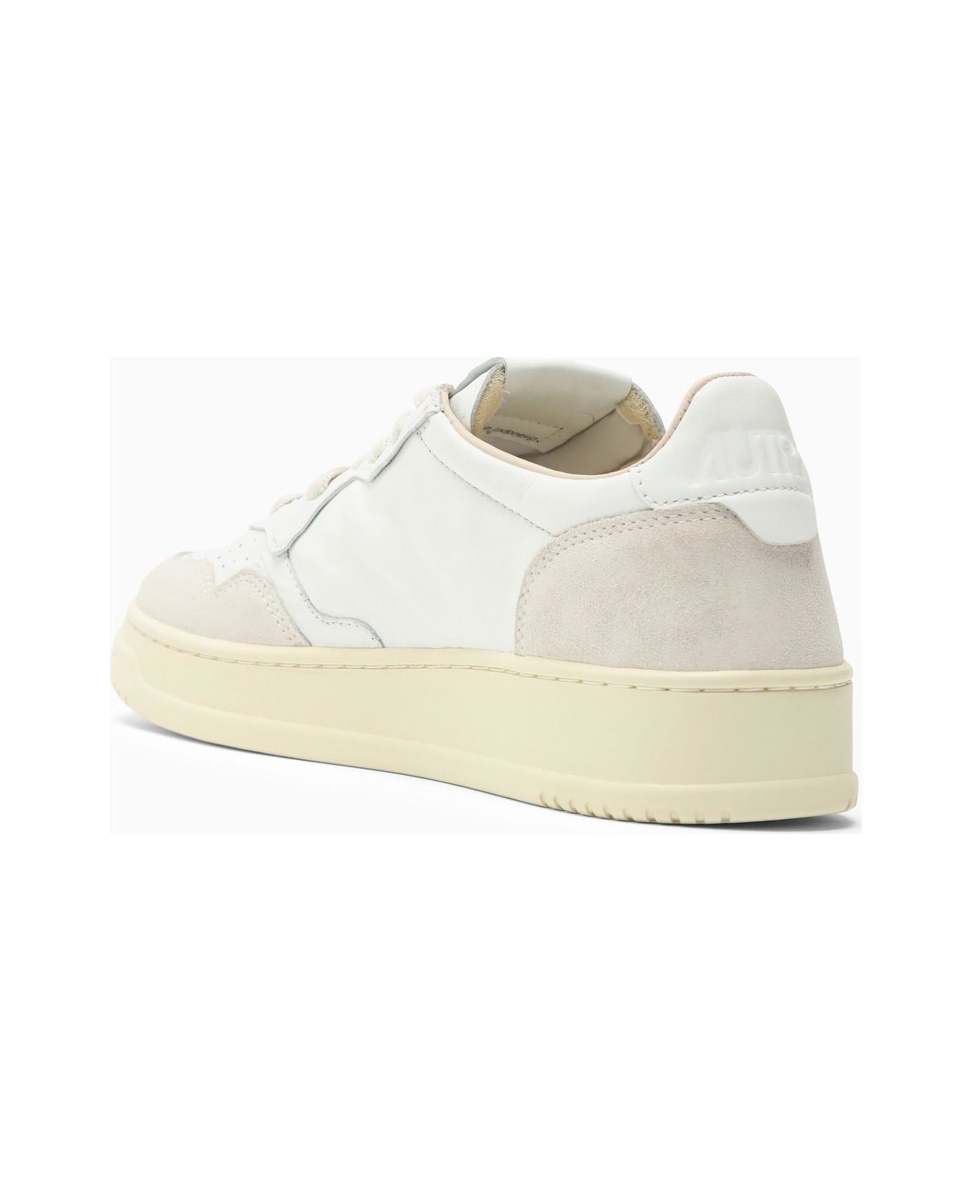 Autry Medalist Trainer In White Leather And Suede - White スニーカー