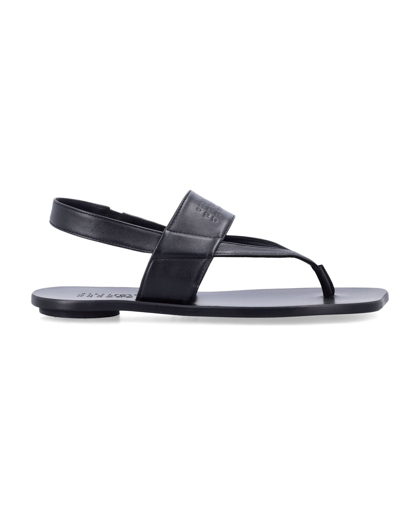 MM6 Maison Margiela Anatomic Thong Sandals - BLACK