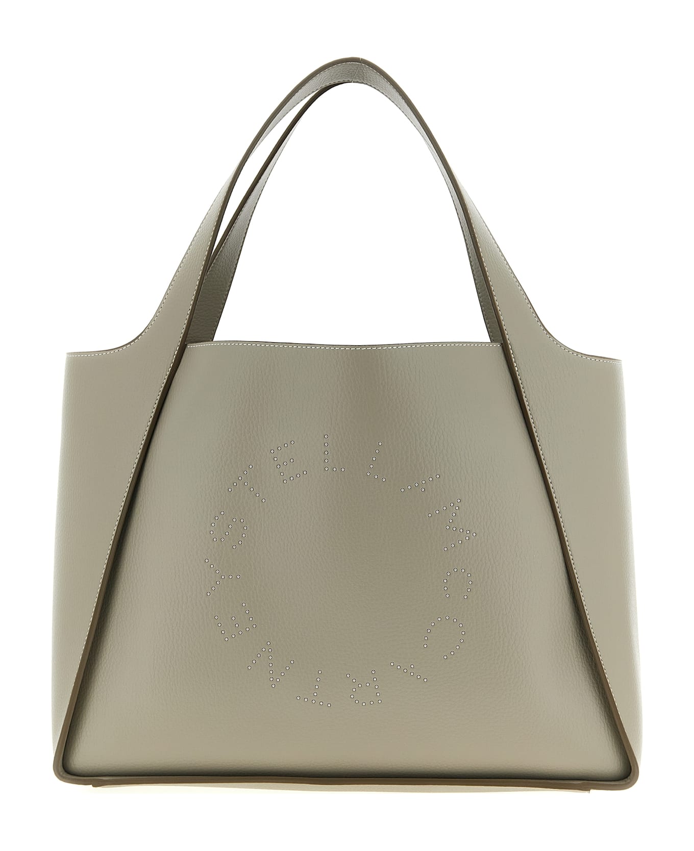 Stella McCartney 'the Logo Bag' Shopping Bag - Beige