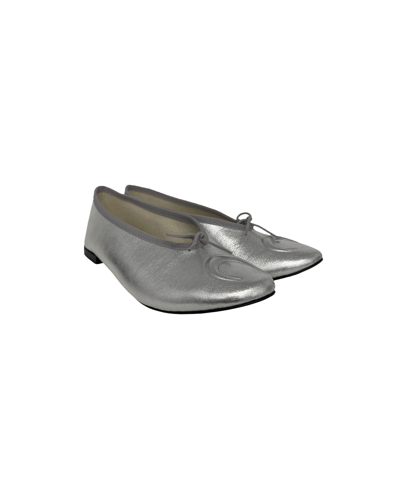 Marine Serre X Repetto Ballerinas - Silver
