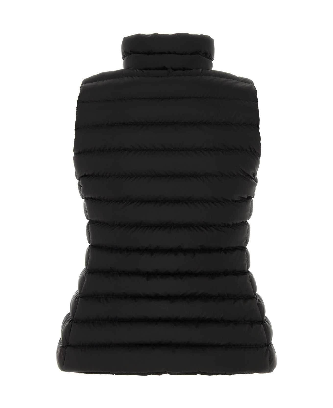Balenciaga Black Nylon Sleeveless Jacket - Black