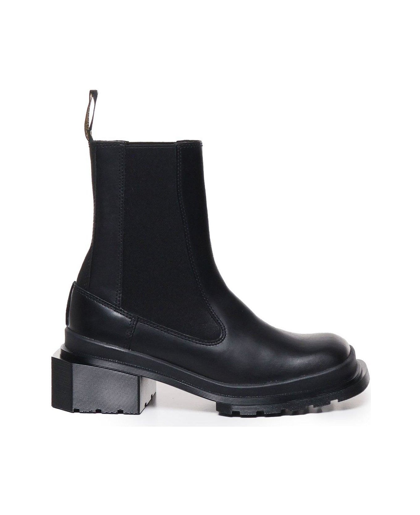 Dr. Martens Maybole Square Toe Leather Chelsea Boots - Nero