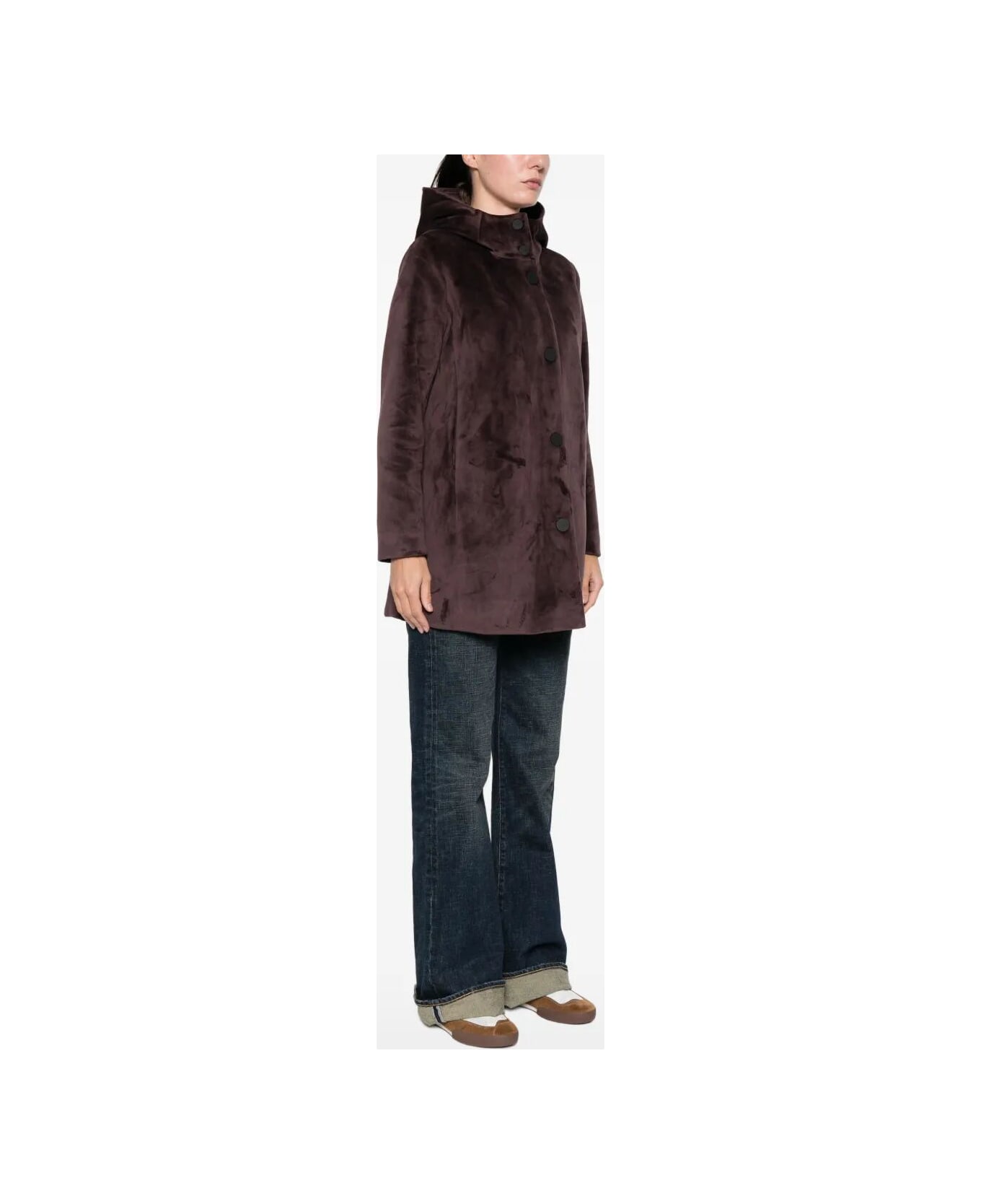 RRD - Roberto Ricci Design Velour Neo Parka Wom Jkt - Bordeaux