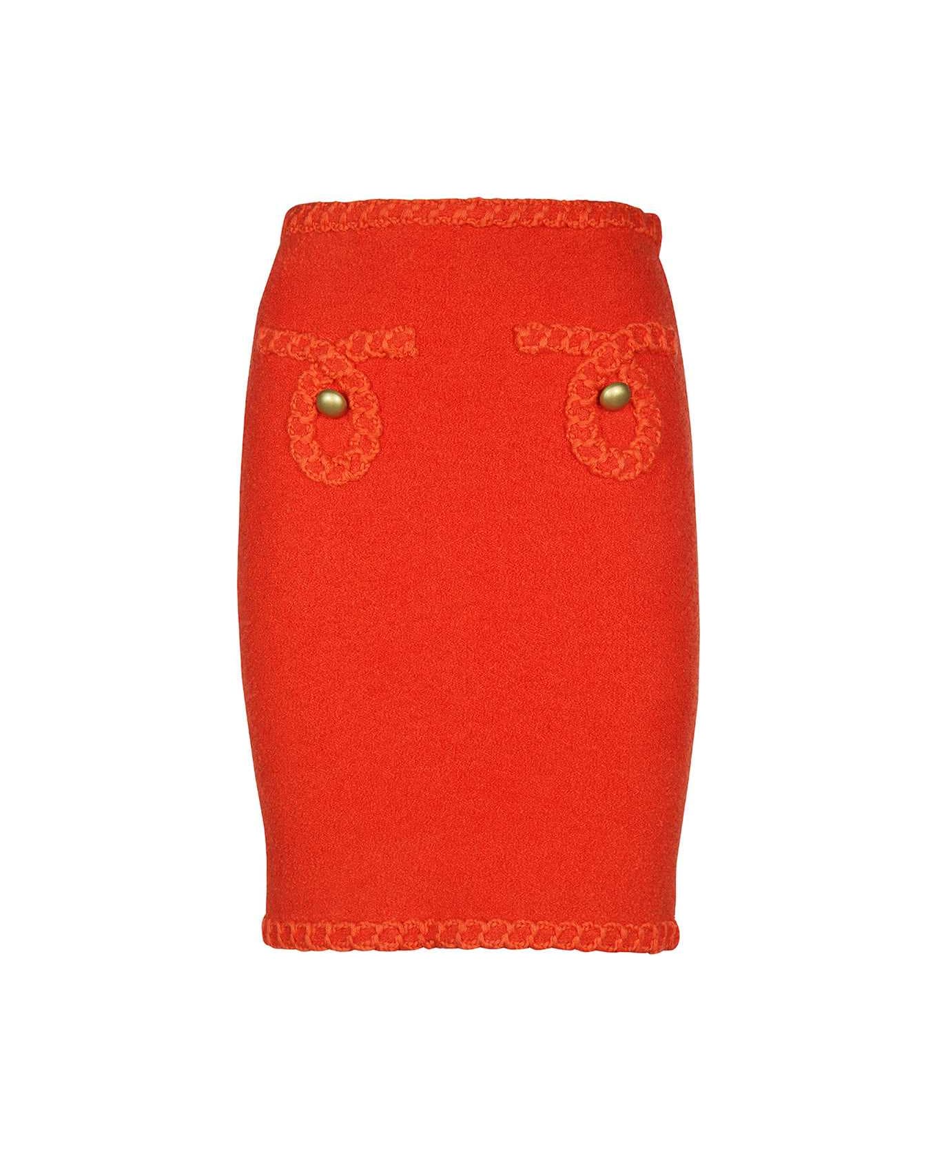 Moschino Pencil Skirt - red