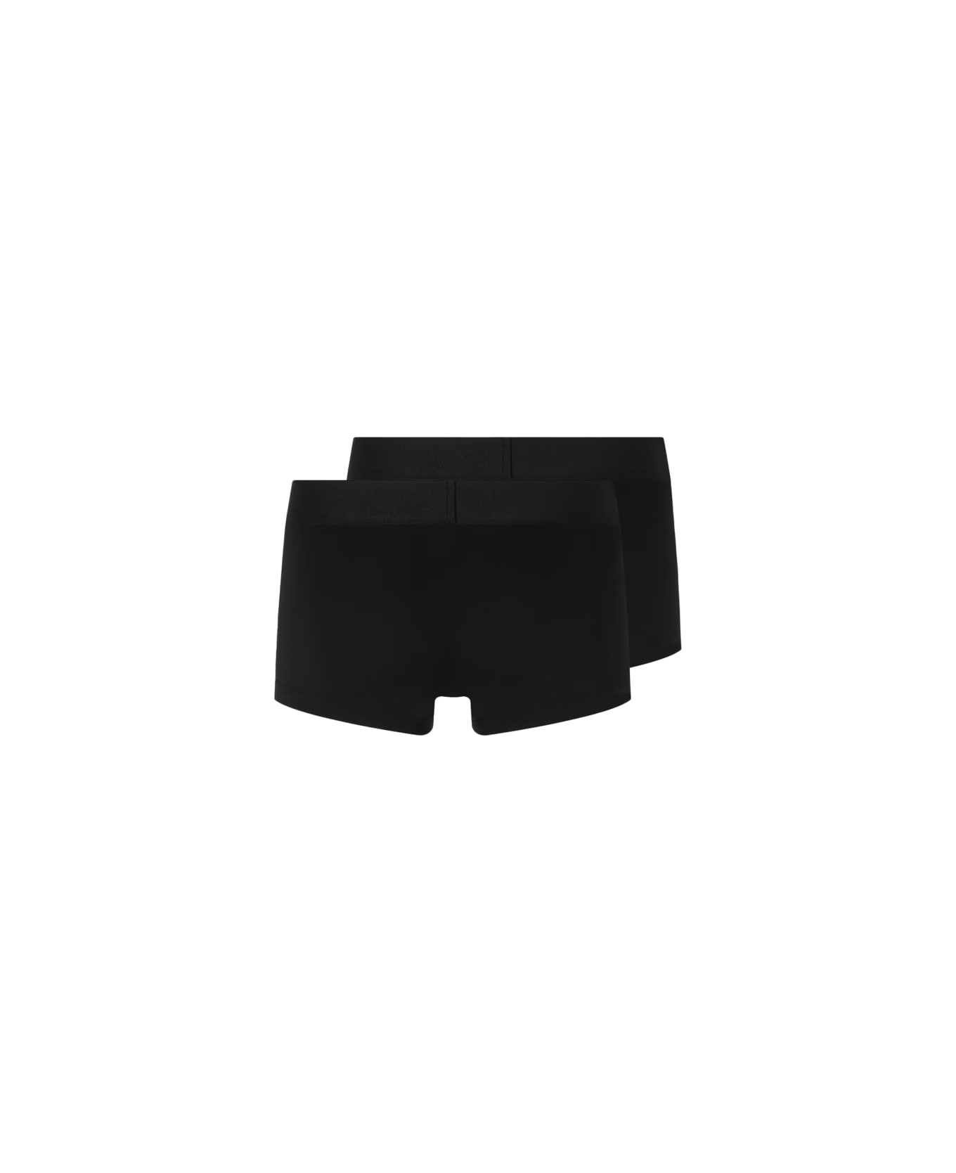 Versace Bi-pack Tight-fitting Boxers - BLACK
