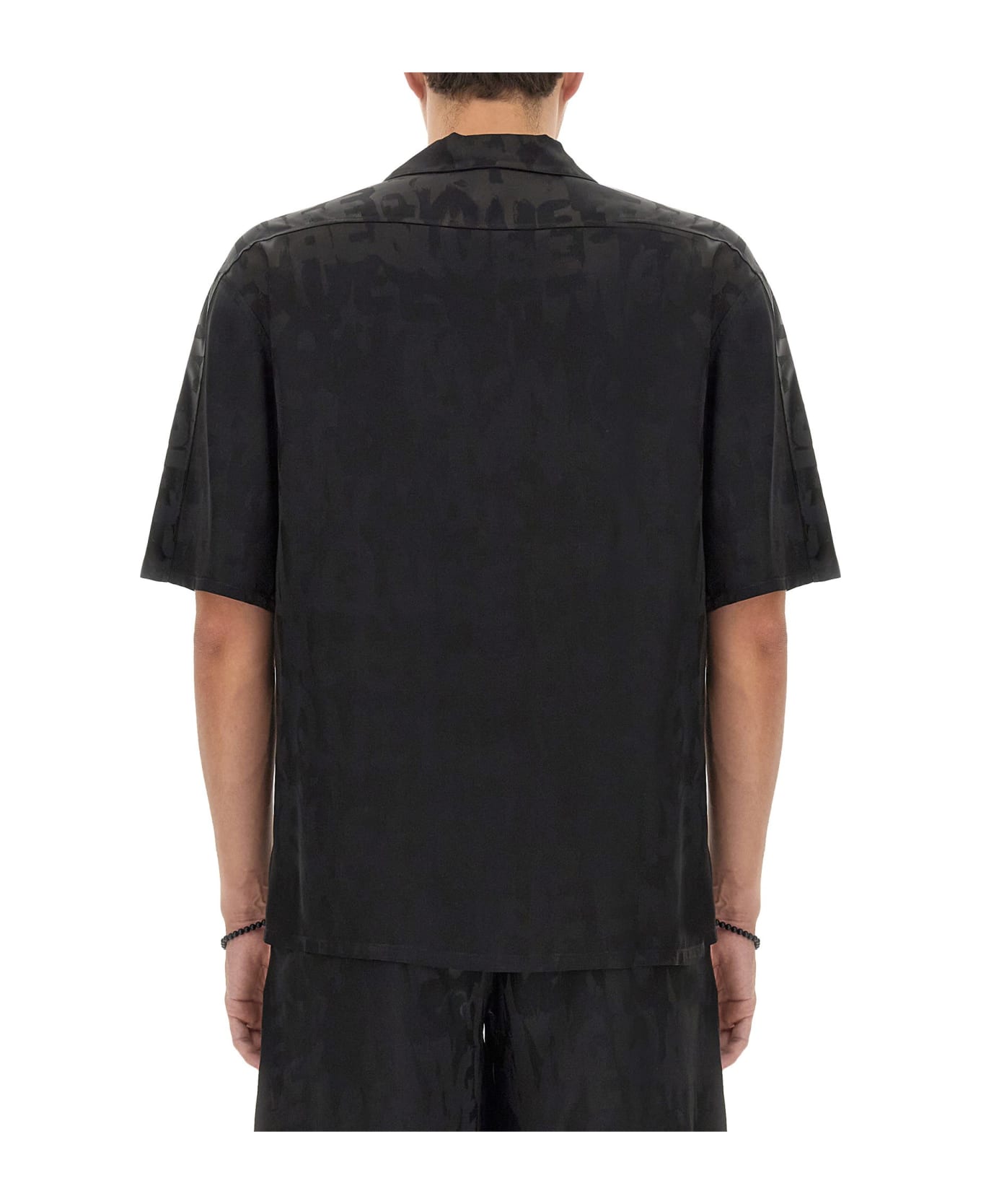 Alexander McQueen Graffiti Logo Shirt - Black