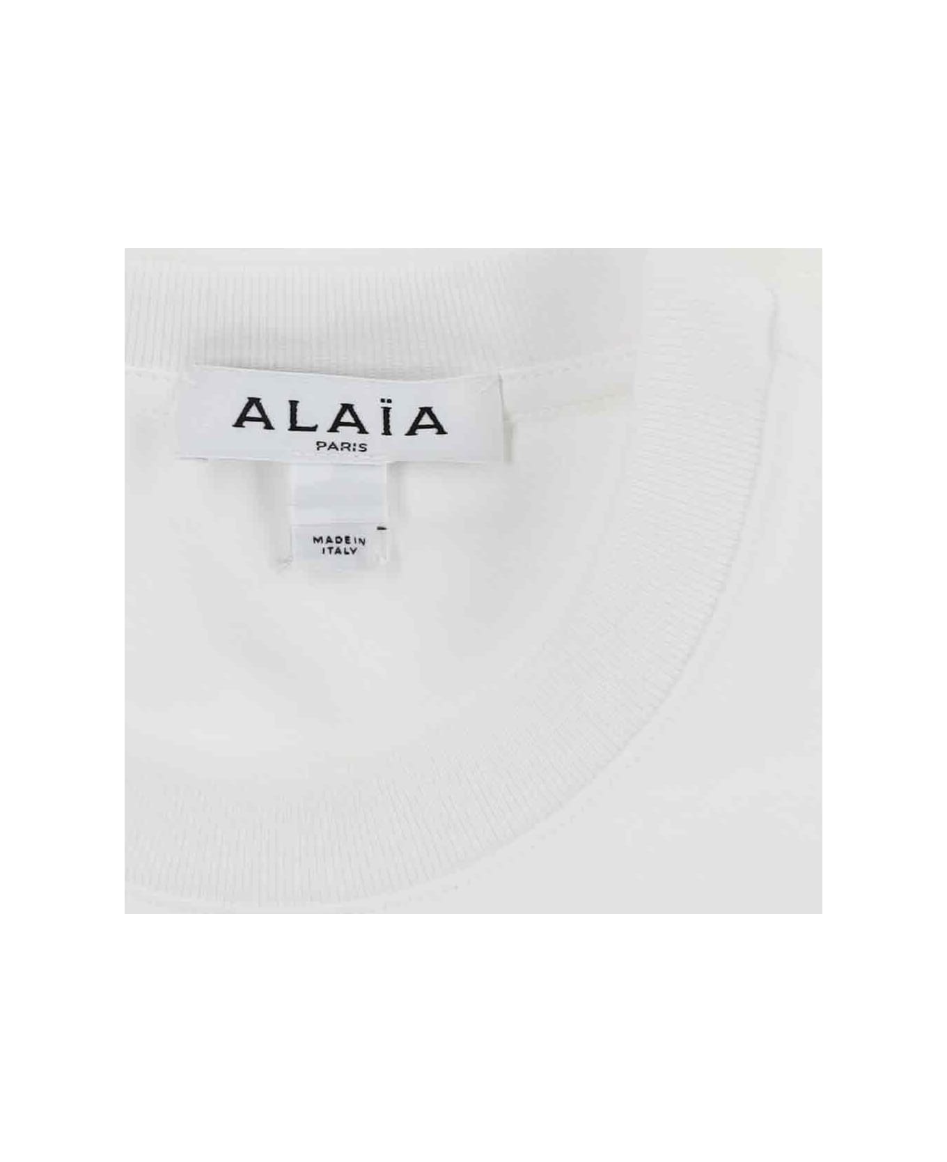 Alaia Flared T-shirt 'peplum' - White