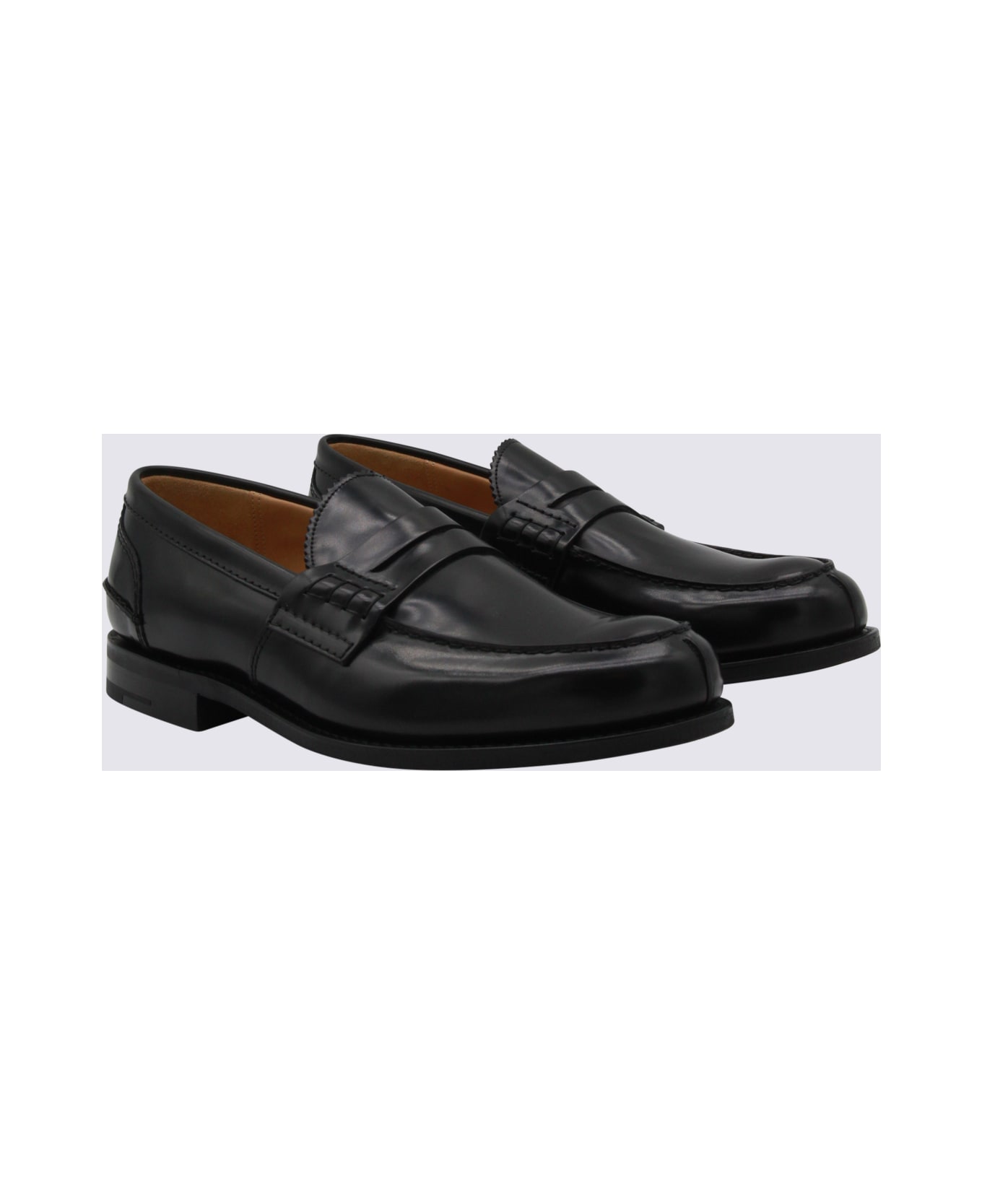 Church
s Black Leather Loafers - Black