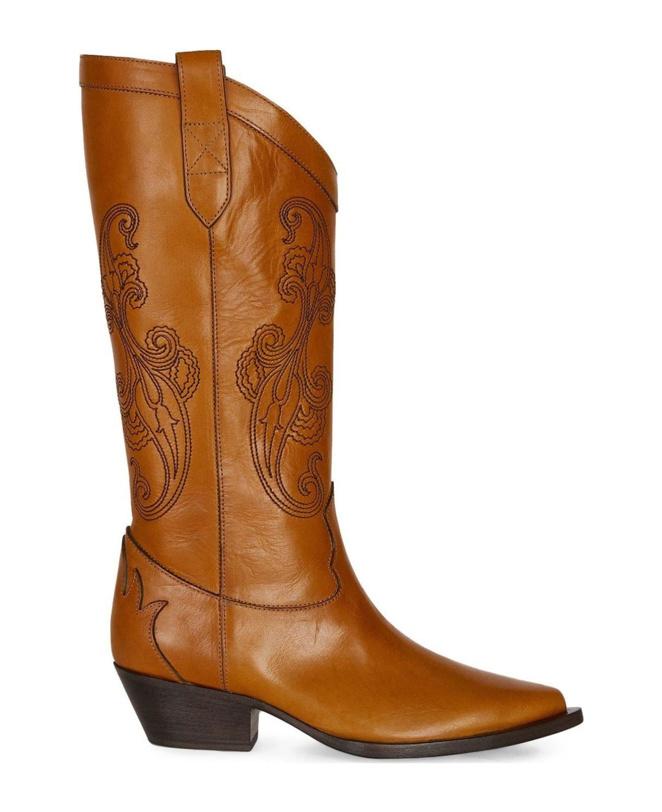 Etro Pointed-toe Knee-length Boots - BROWN