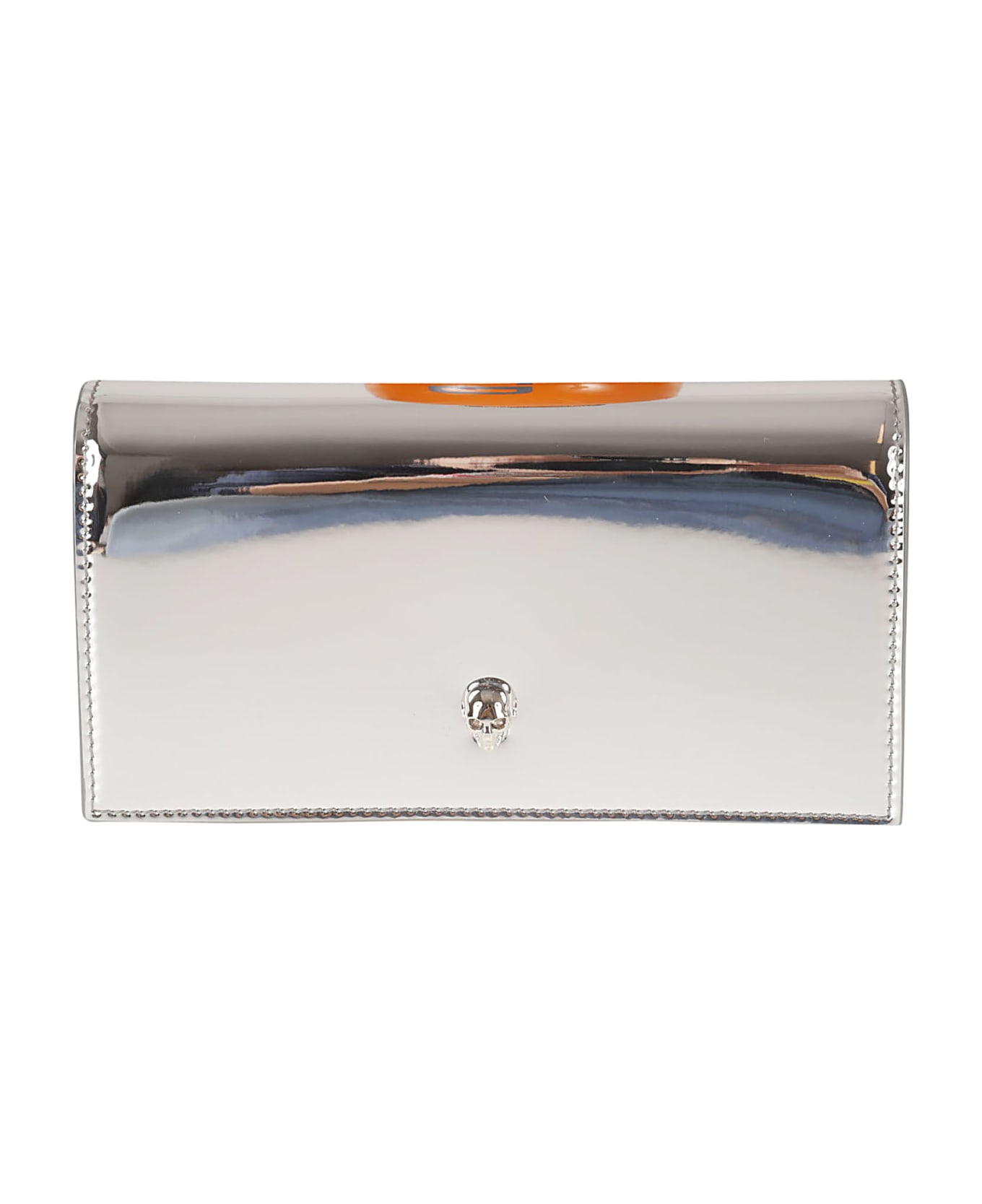 Alexander McQueen Flat Continental Wallet - Silver
