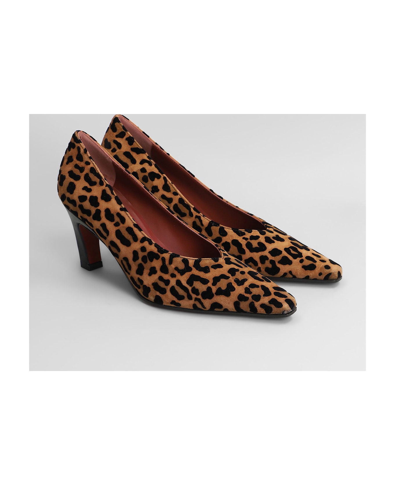 Roberto Festa Wara Pumps In Animalier Suede - Animalier