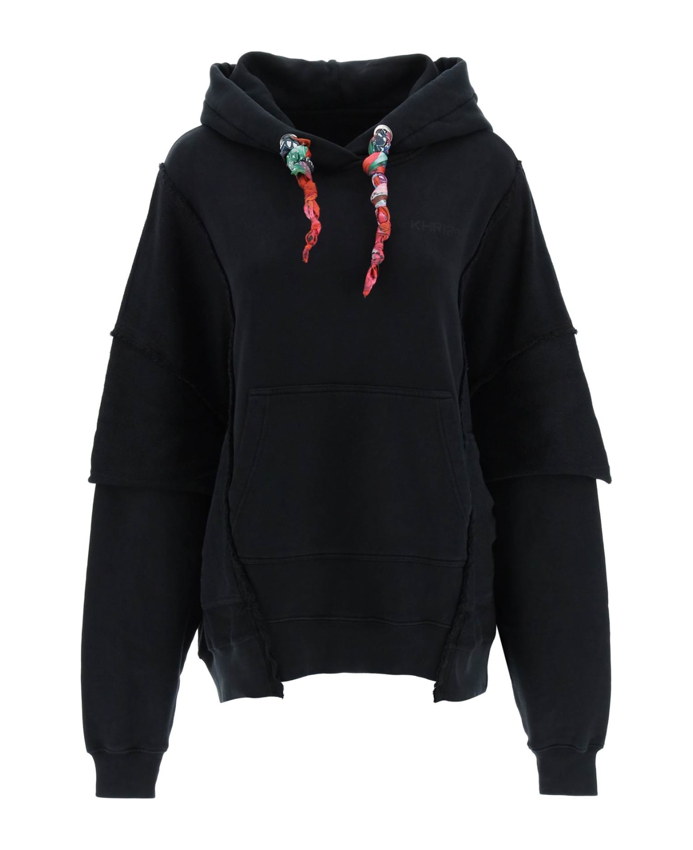 Khrisjoy Oversized Hooded Sweatshirt - BLACK (Black)
