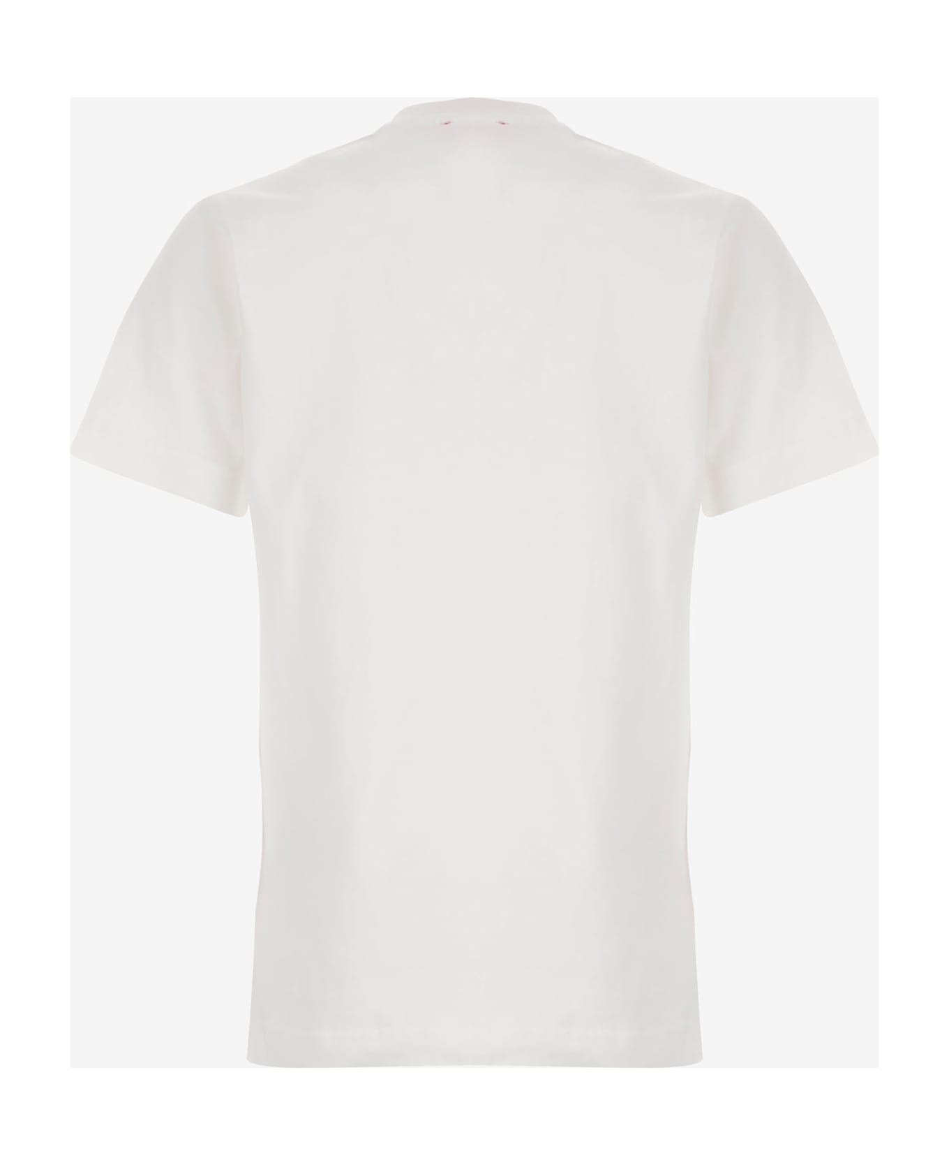 Diesel Tadjustk14 Cotton T-shirt With Print - White