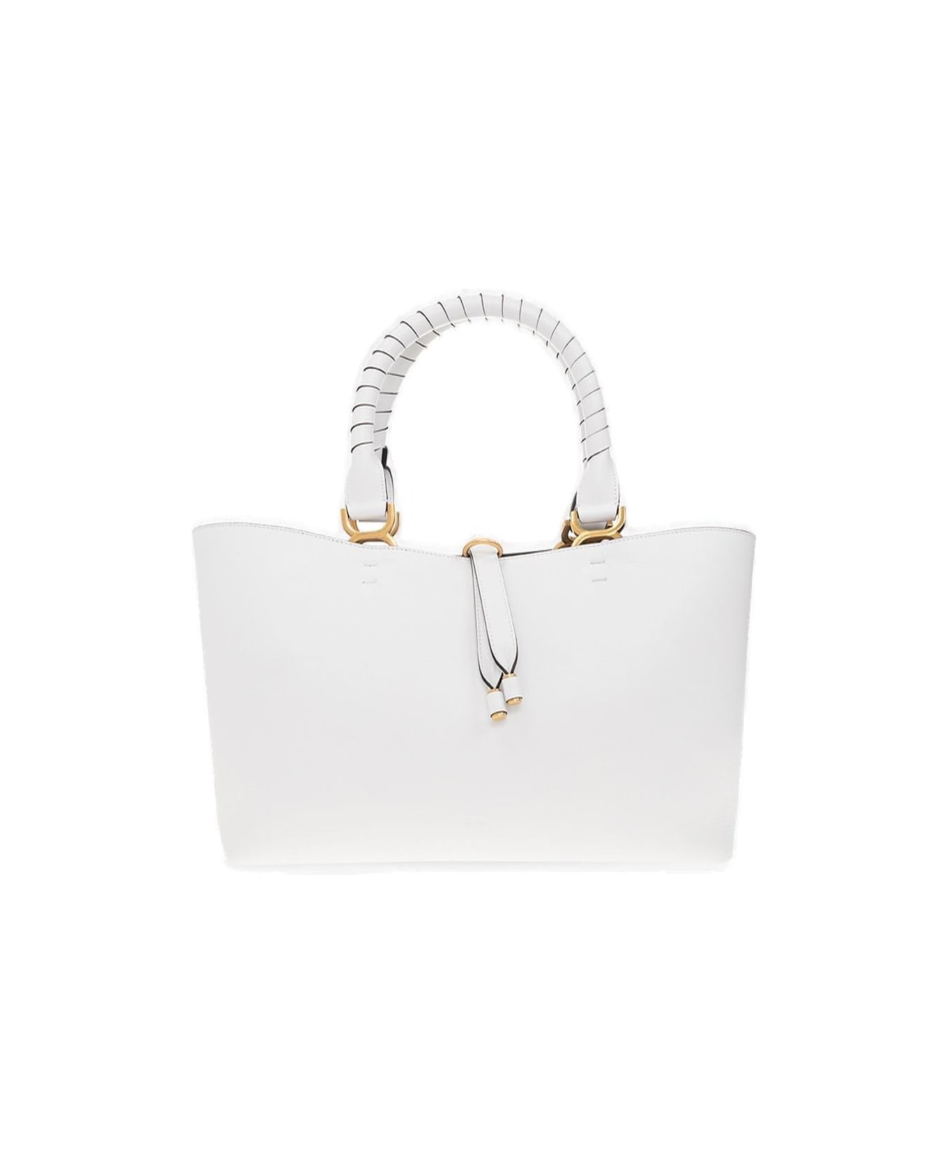 Chloé Marcie Small Shopper Bag - White