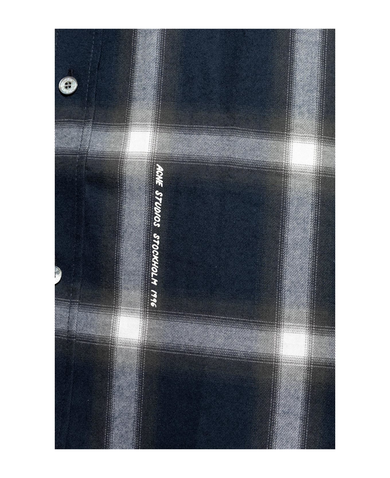 Acne Studios Plaid Shirt - NAVY MULTI