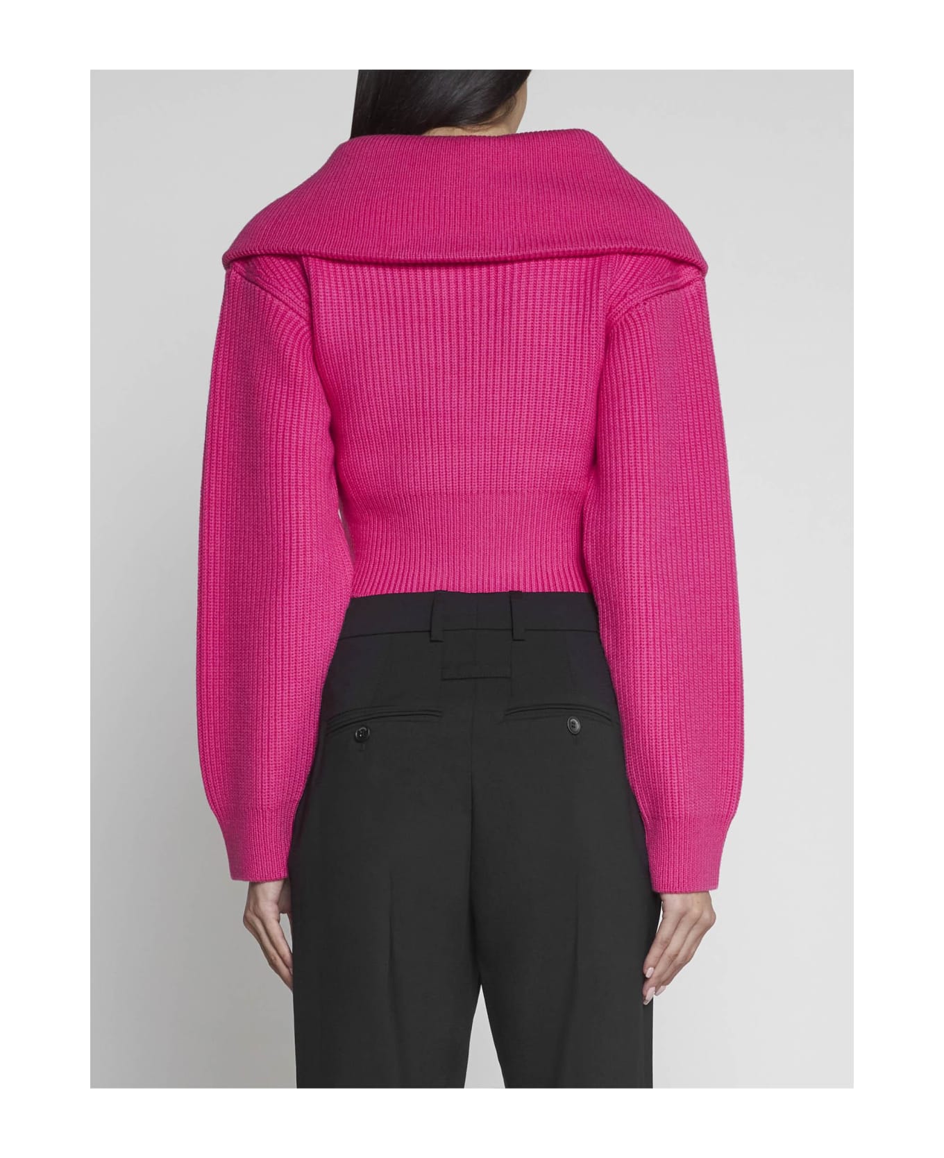 Jacquemus Risoul Merino Wool Sweater - Pink