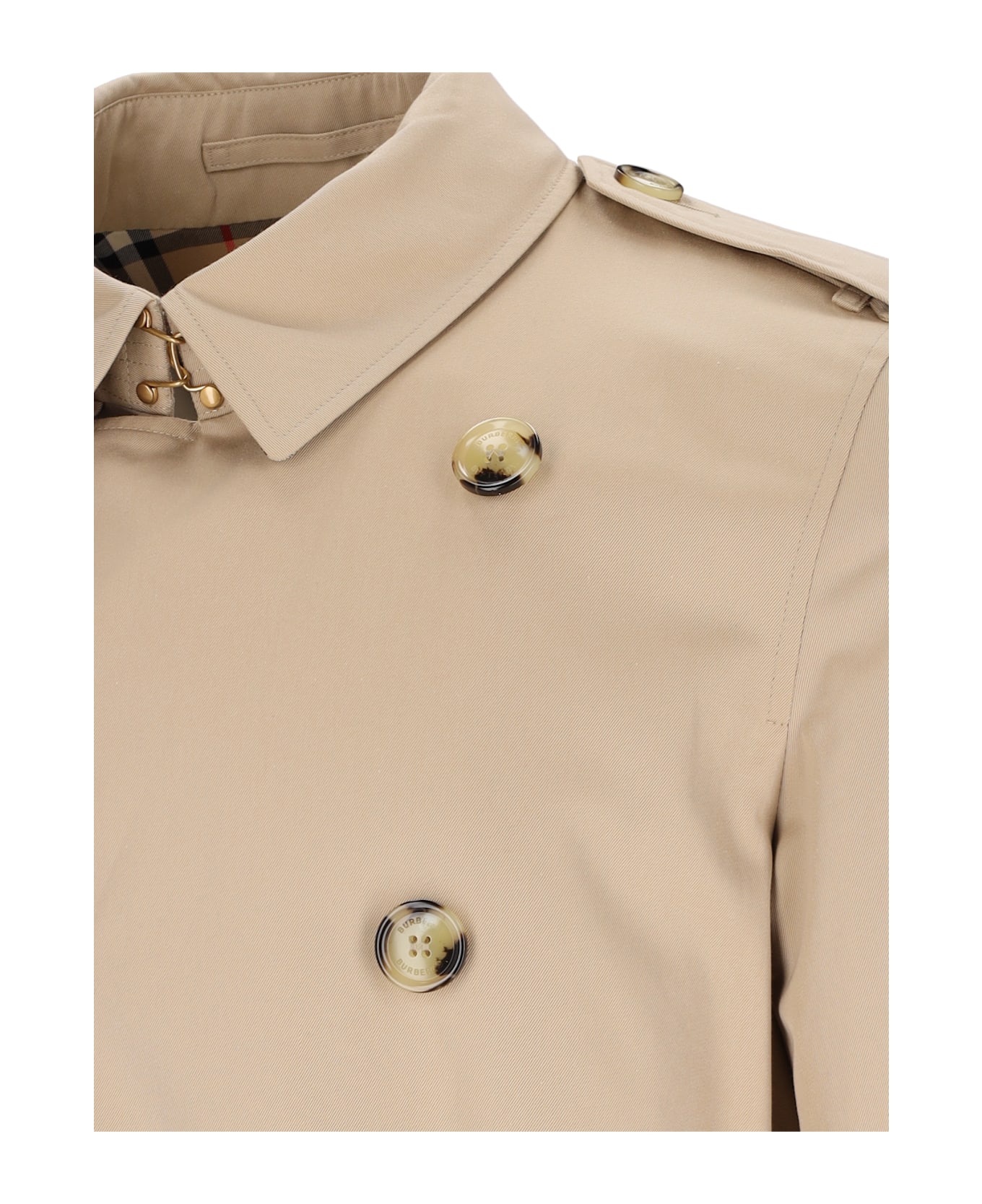 Burberry Double-breasted Trench Coat - NEUTRALS