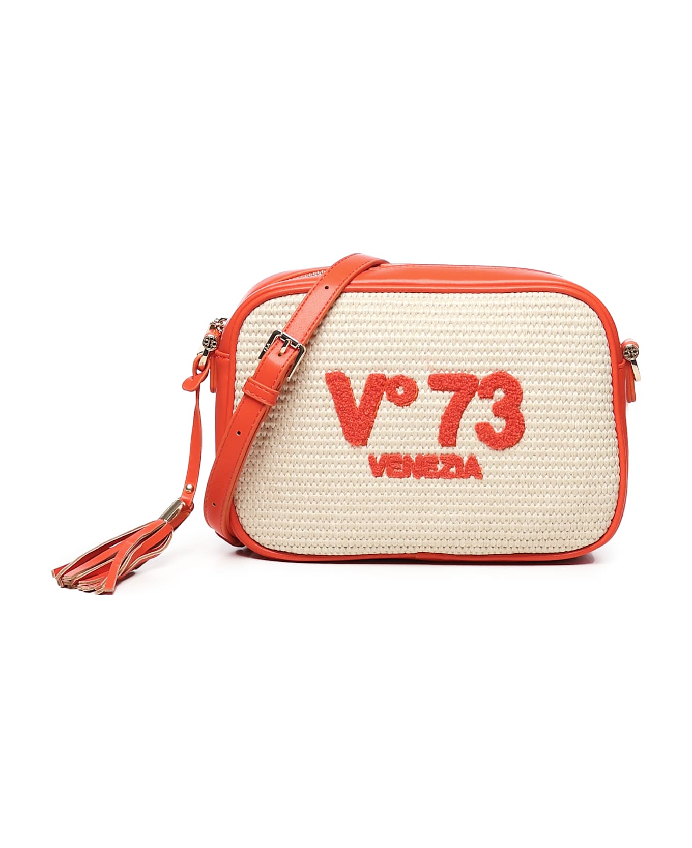 V73 Inge Shoulder Bag - Offwhite, CORAL