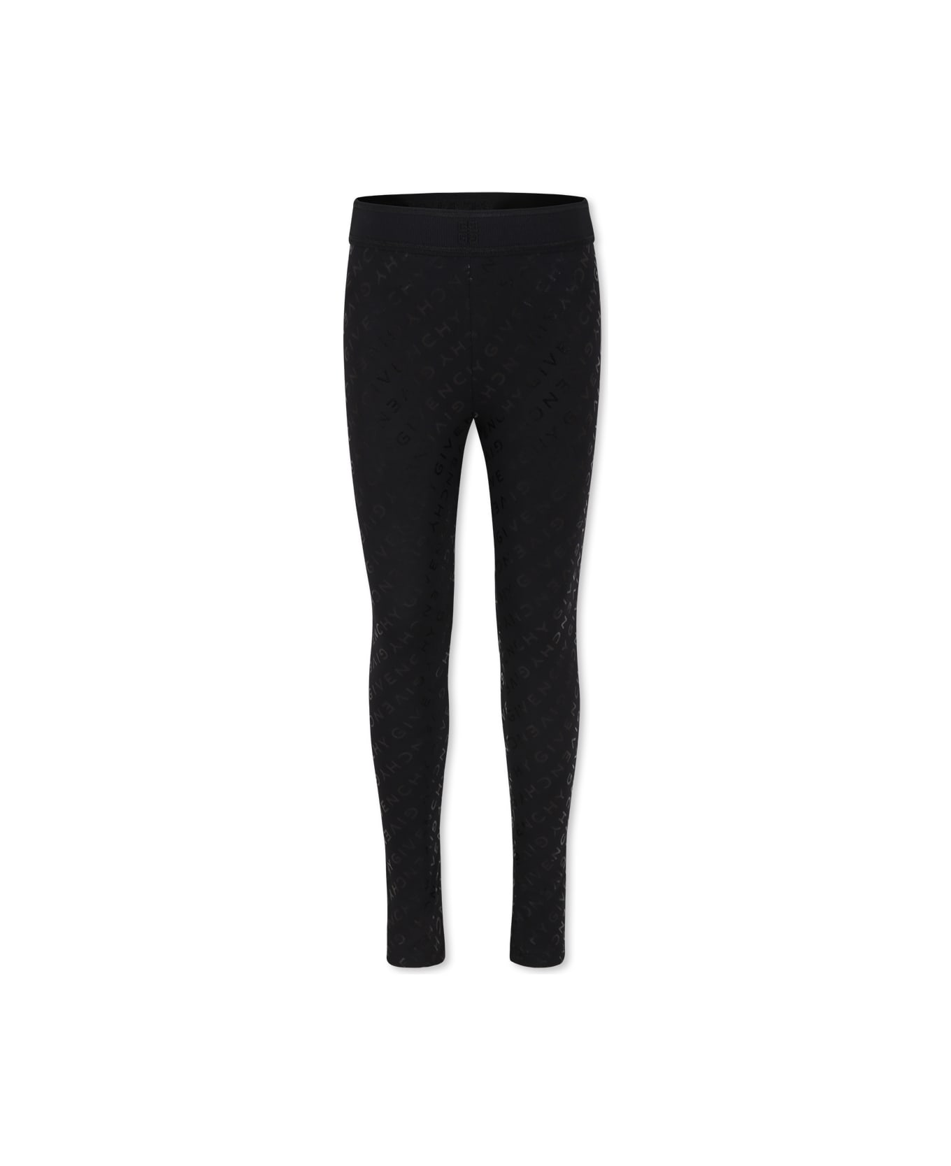 Givenchy Black Leggings For Girl With Logo italist ALWAYS LIKE A SALE