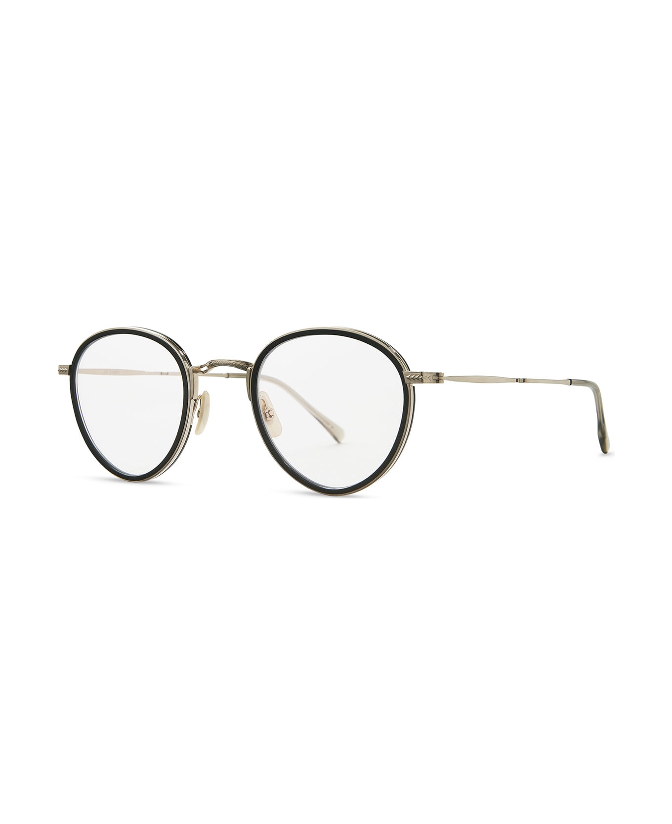 Mr. Leight Bristol C Black-12k White Gold Glasses - Black-12K White Gold