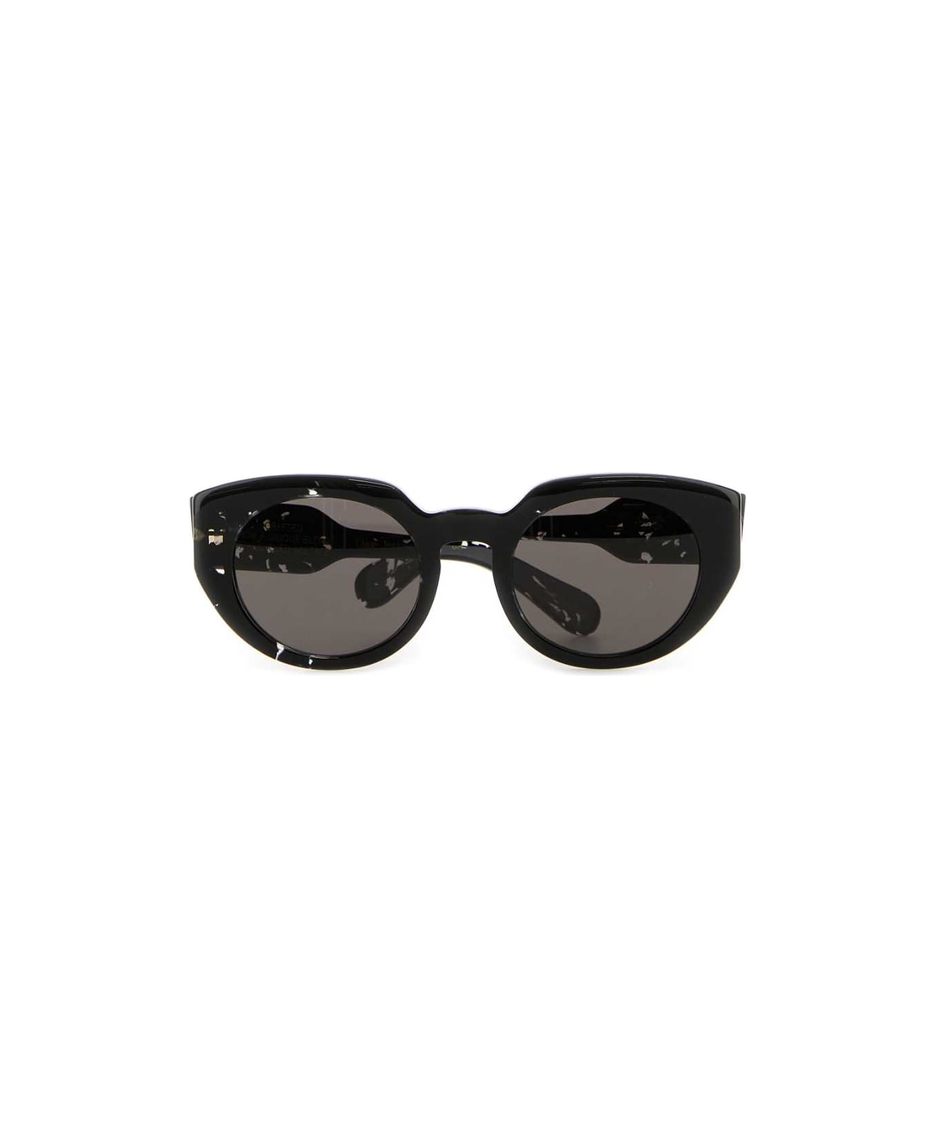 Chloé Black Acetate Gayia Sunglasses - BLACK-BLACK-GREY