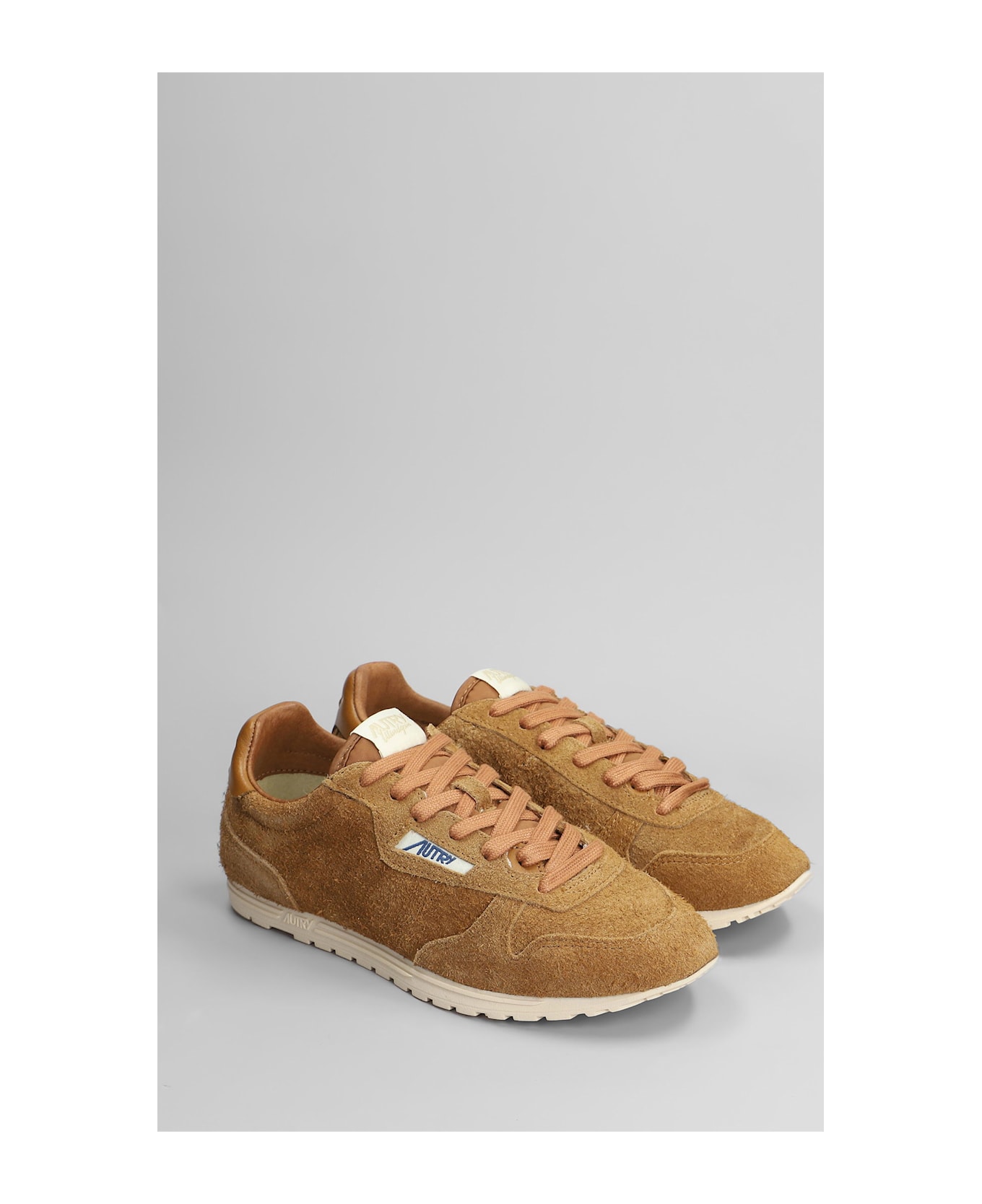 Autry Windspin Sneakers In Leather Color Suede - leather color スニーカー