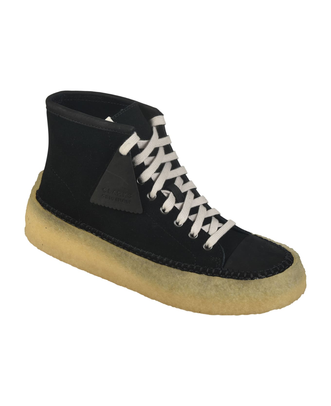 Clarks Logo Tag Lace-up Sneakers - Black