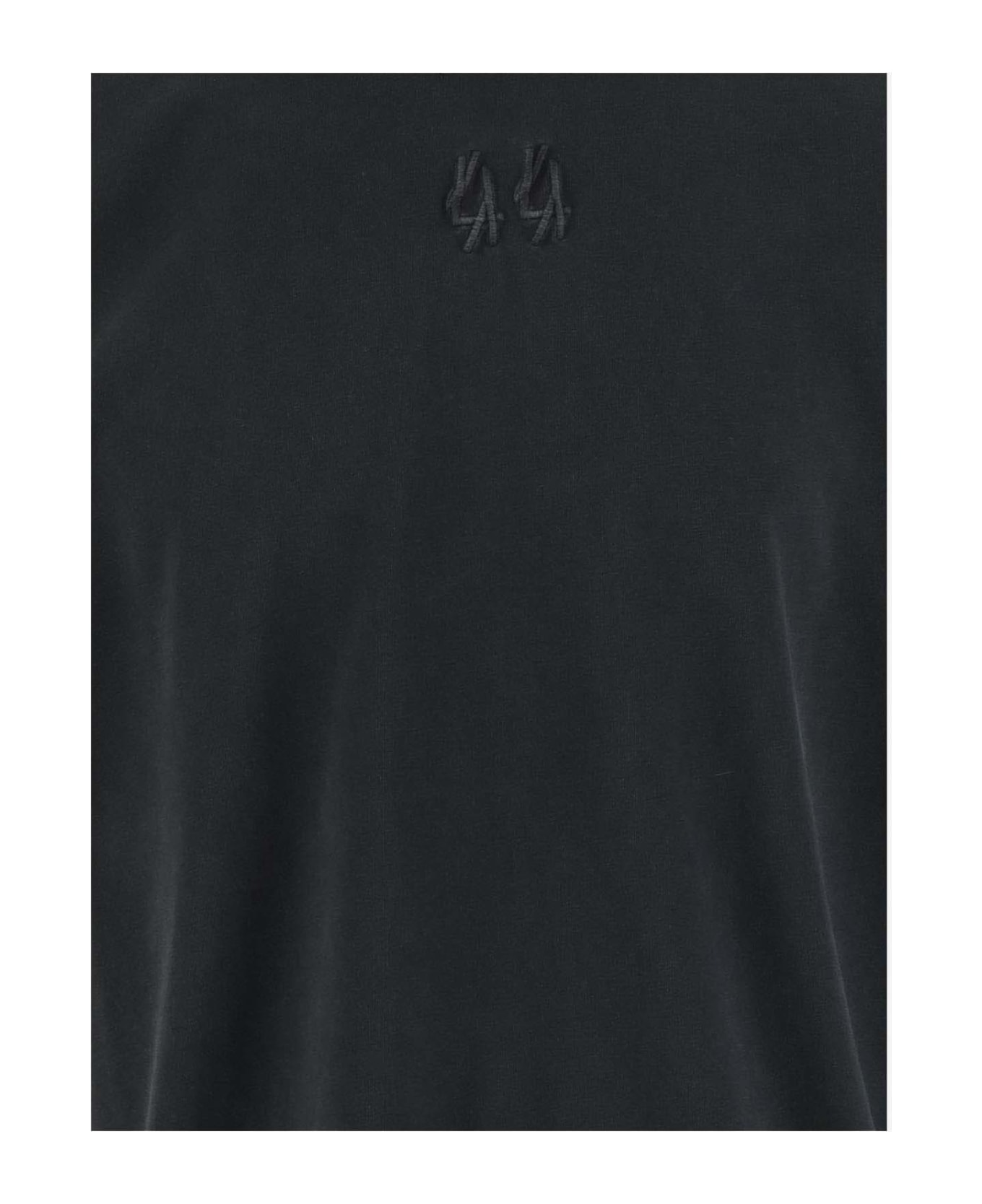 44 Label Group Cotton T-shirt With Logo - Black