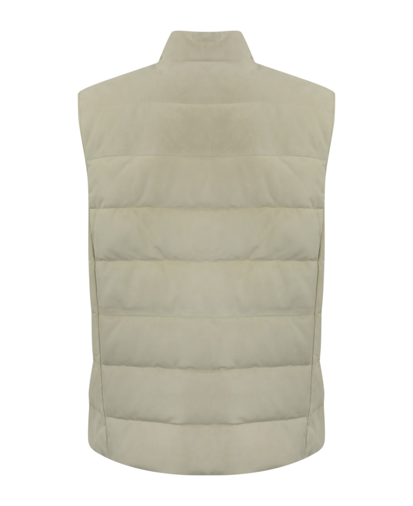 Eleventy Suede Vest - Sabbia