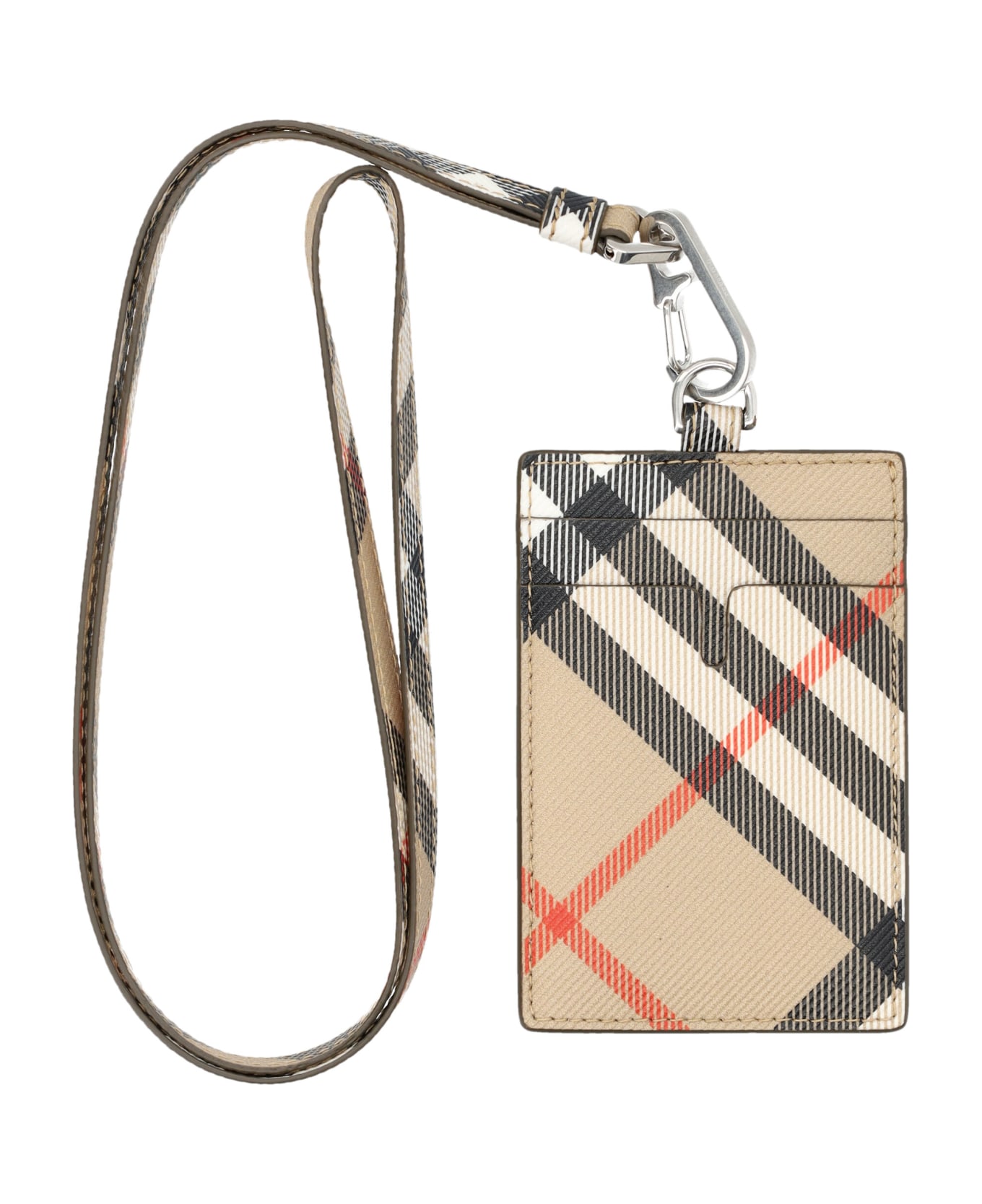 Burberry London Ms Lanyard Bin Wallet - SAND