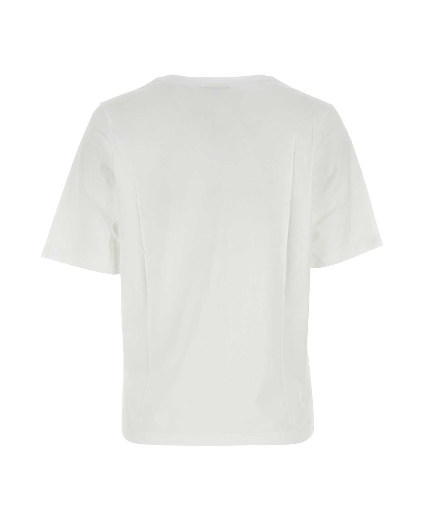 Maison Kitsuné White Cotton T-shirt - WHITE