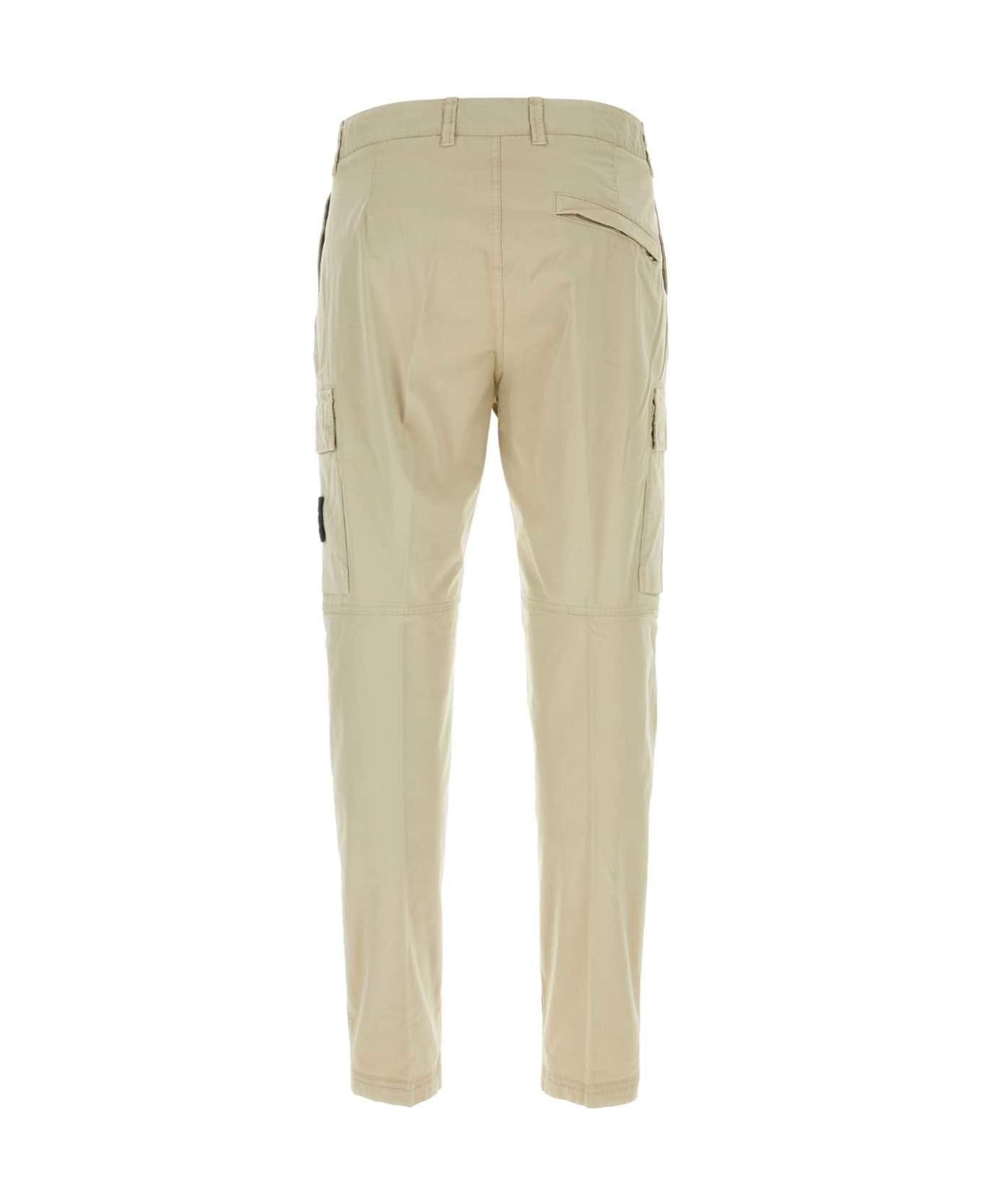 Stone Island Sand Stretch Cotton Cargo Pant - PLASTER