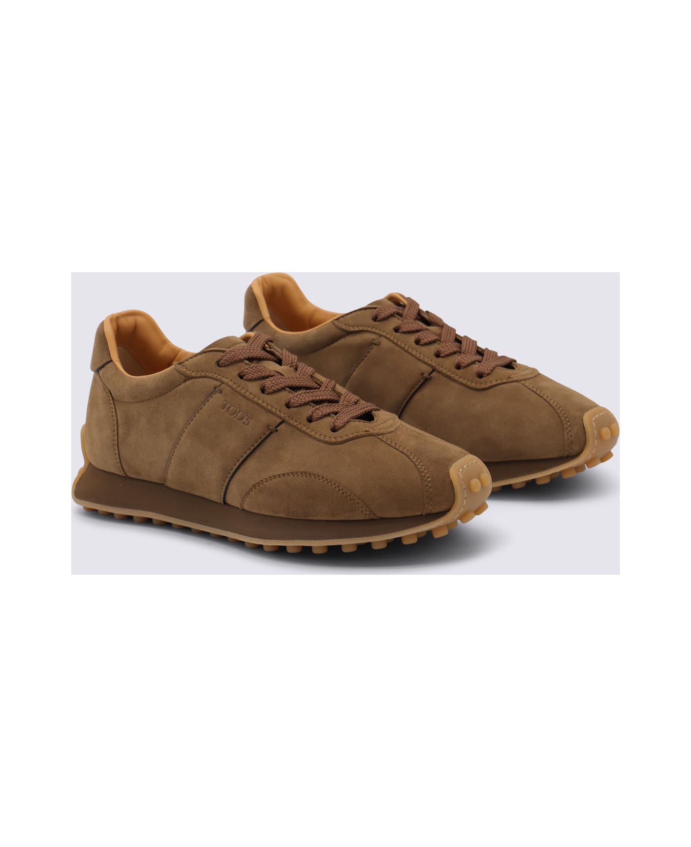 Tod
s Brown Leather Sneakers - Brown