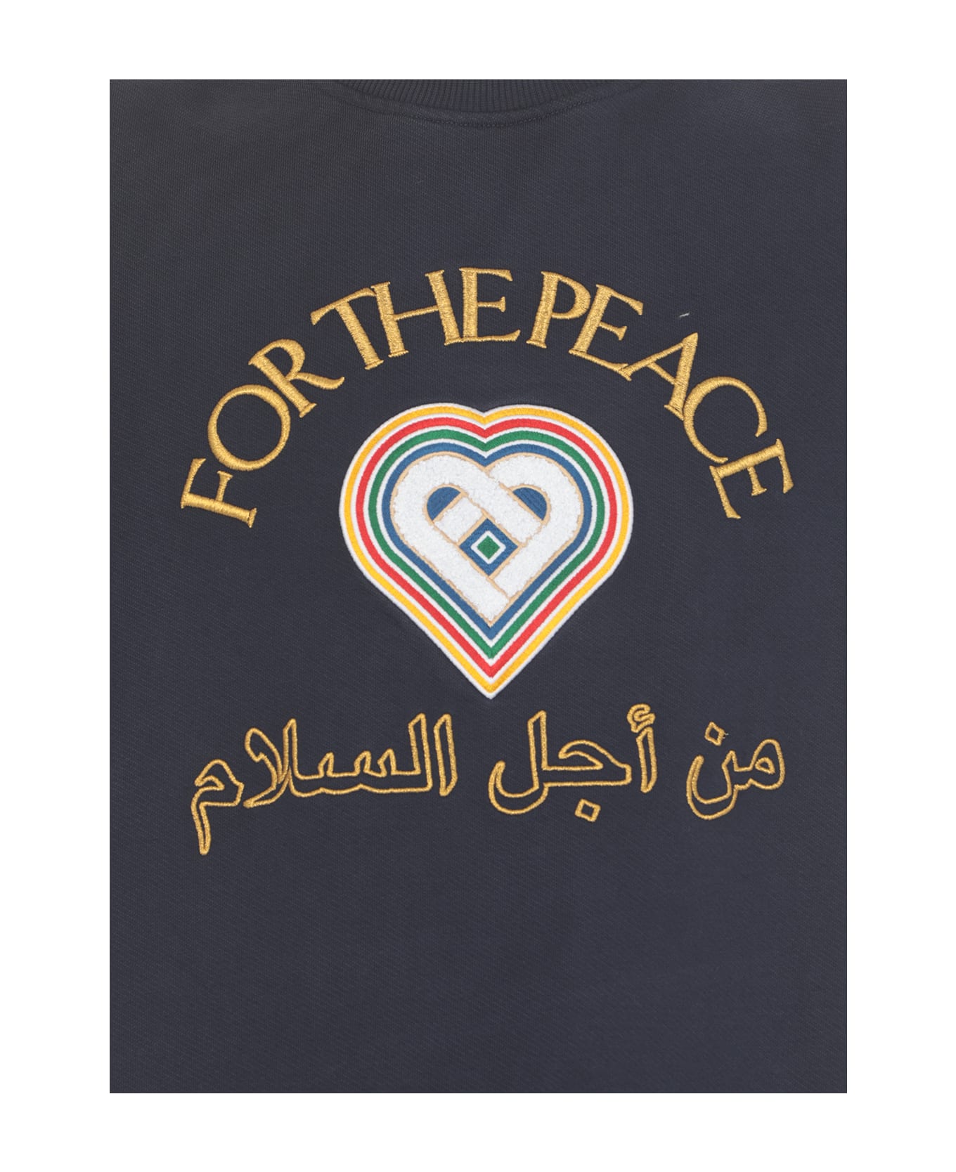 Casablanca For The Peace Sweatshirt In Blue - Blue