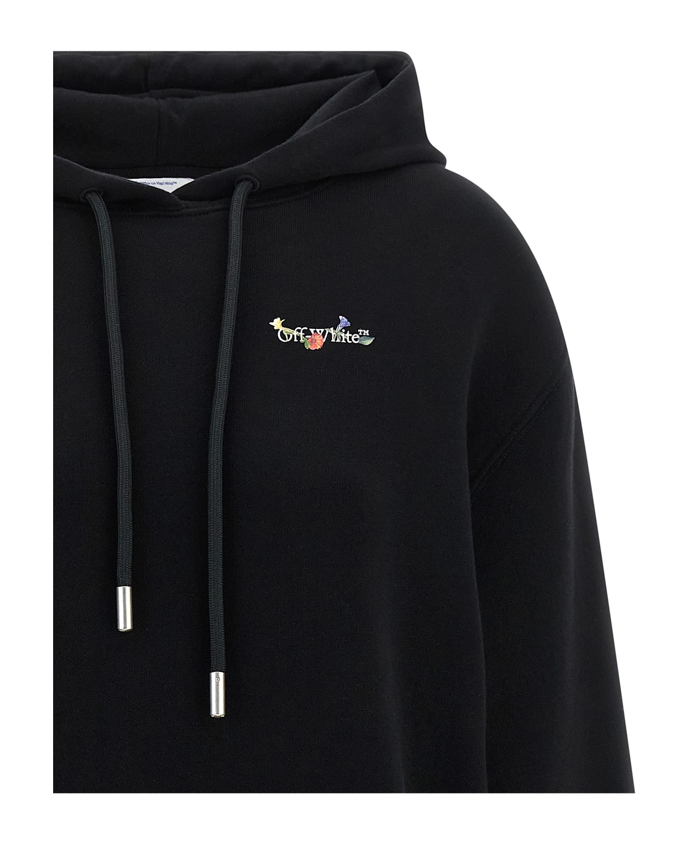 Off-White 
arrow Glass Flower
 Hoodie - Black  