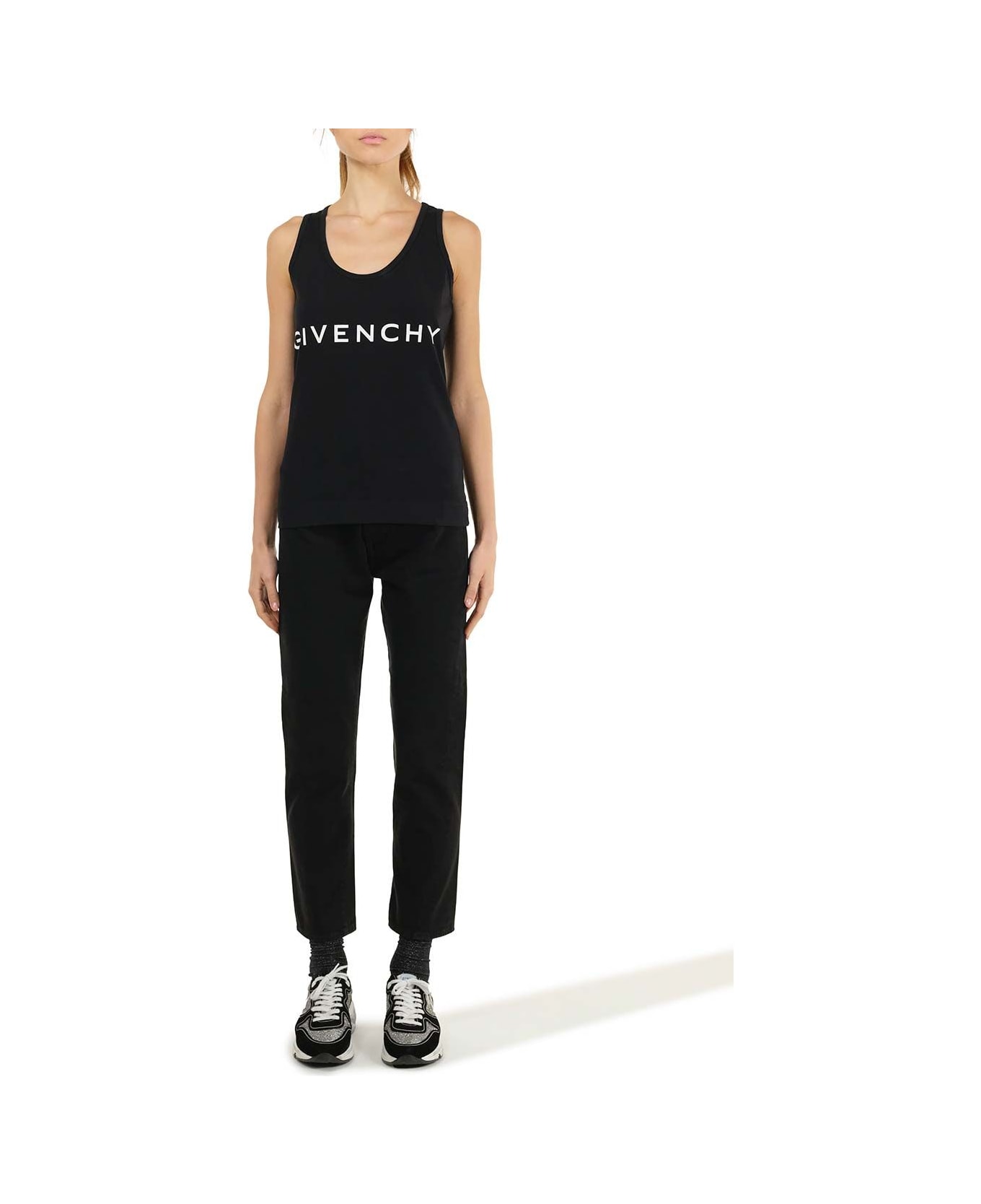 Givenchy Crew-neck Halterneck Top - Black