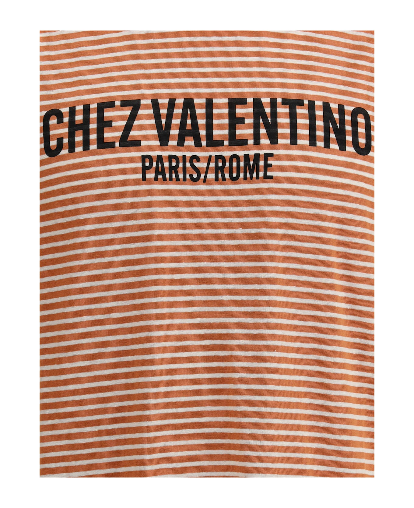 Valentino Garavani Striped T-shirt - BURROMANDARINO