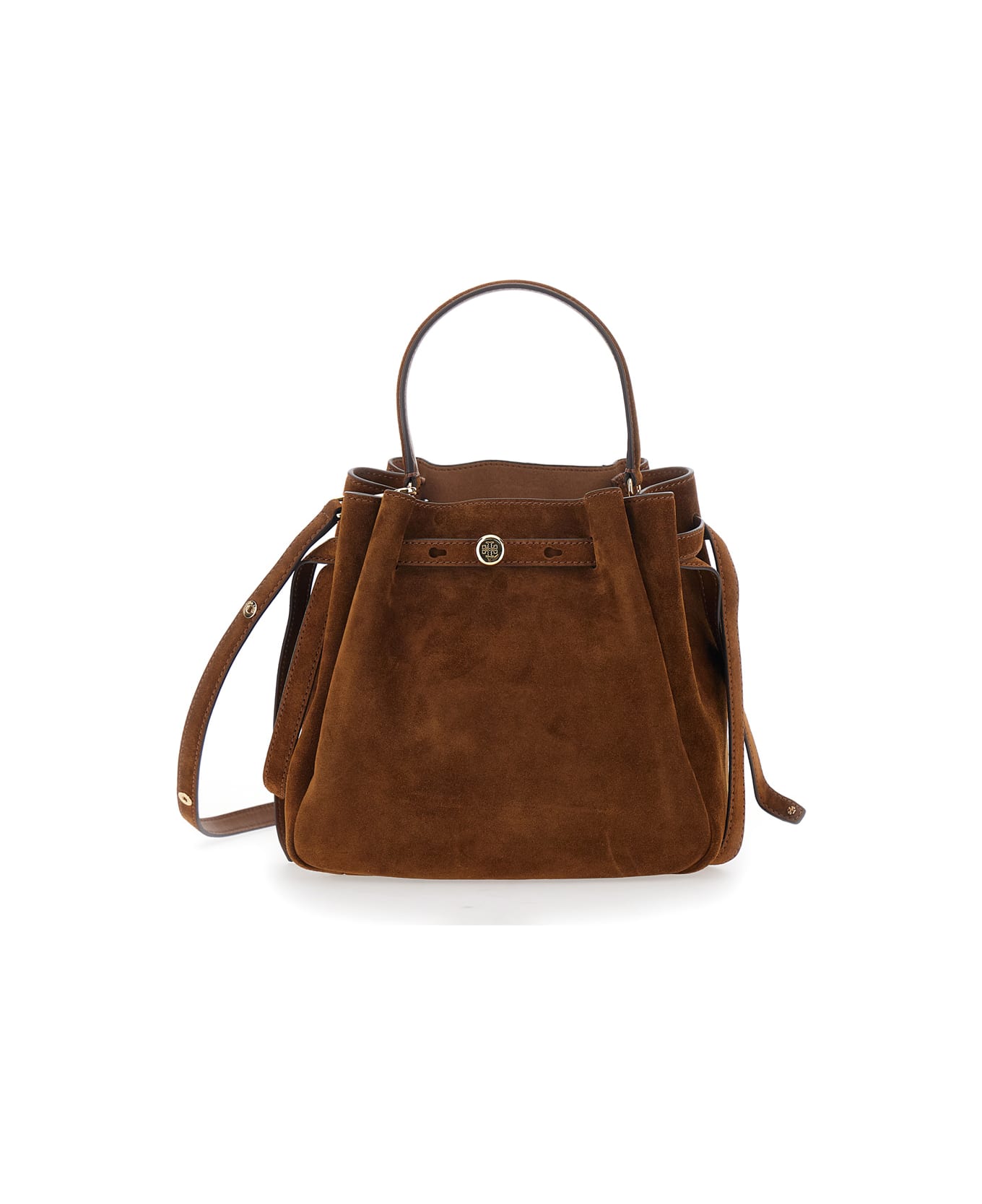 Tory Burch Romy Suede Bucket Bag - Beige トートバッグ