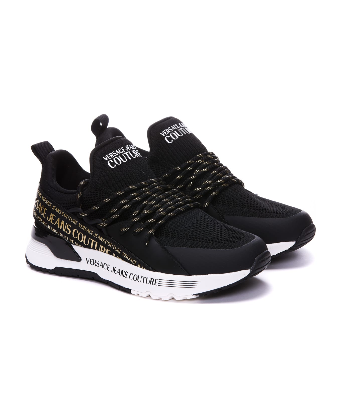 Versace Jeans Couture Dynamic Sneakers - BLACK/GOLD
