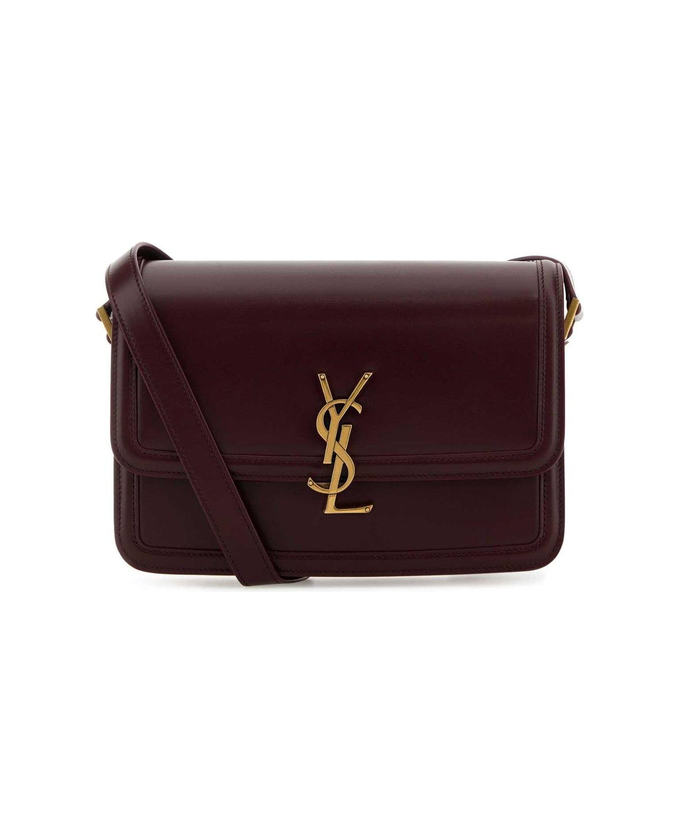 Saint Laurent Solferino Medium Satchel Bag - BORDEAUX