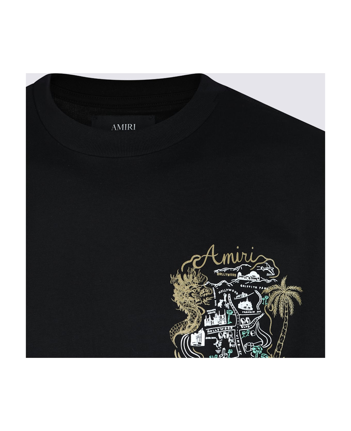 AMIRI Black Cotton T-shirt - Black