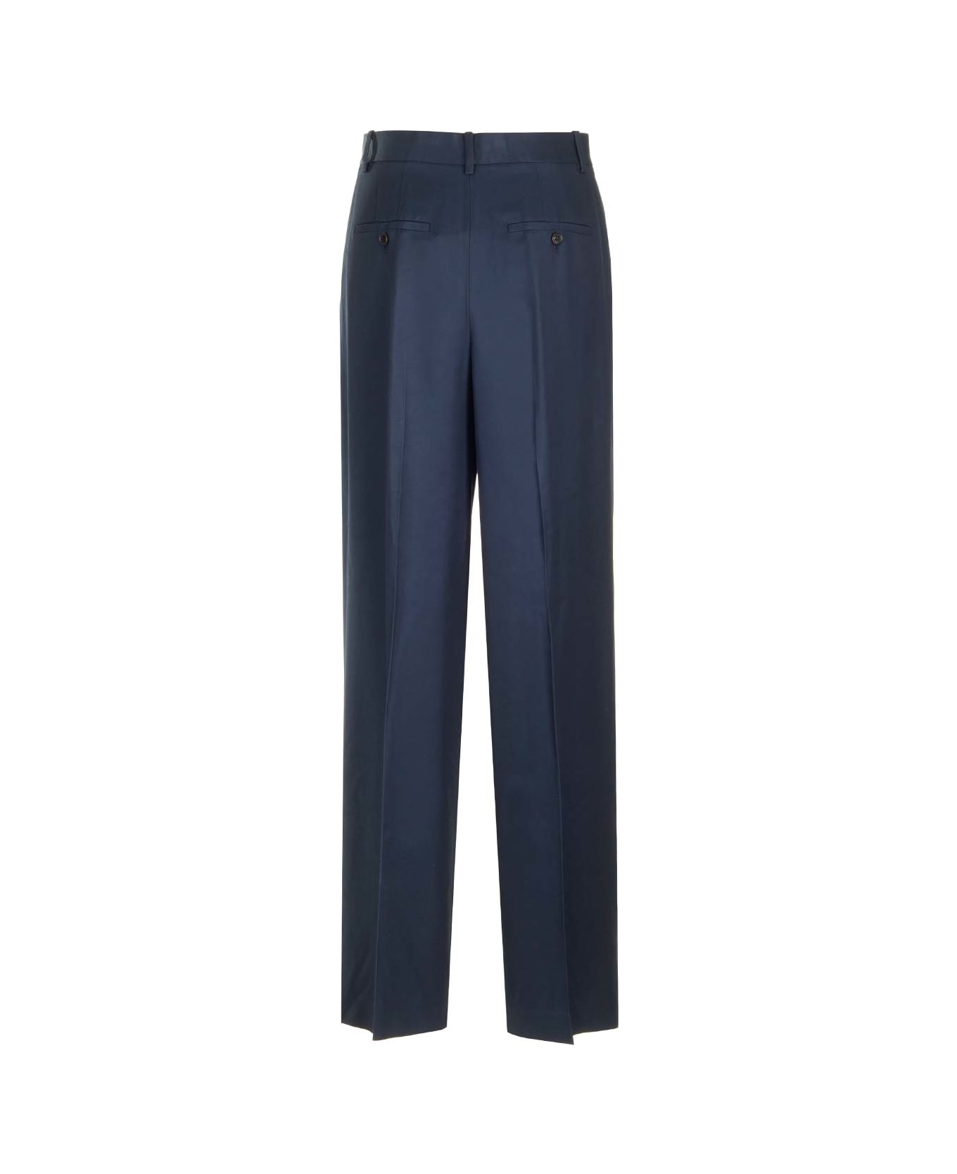 Theory Midnight Blue Satin SPORT Trousers - Xlv Nocturne Navy