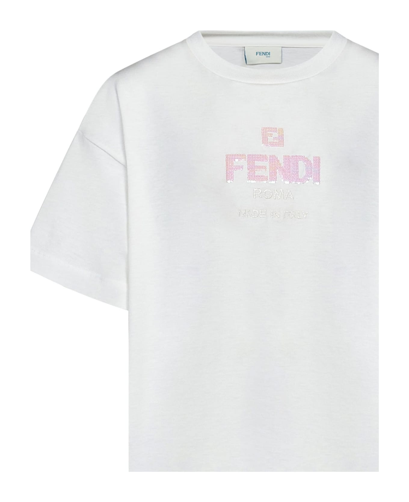 Fendi Kids T-shirts And Polos - Gesso