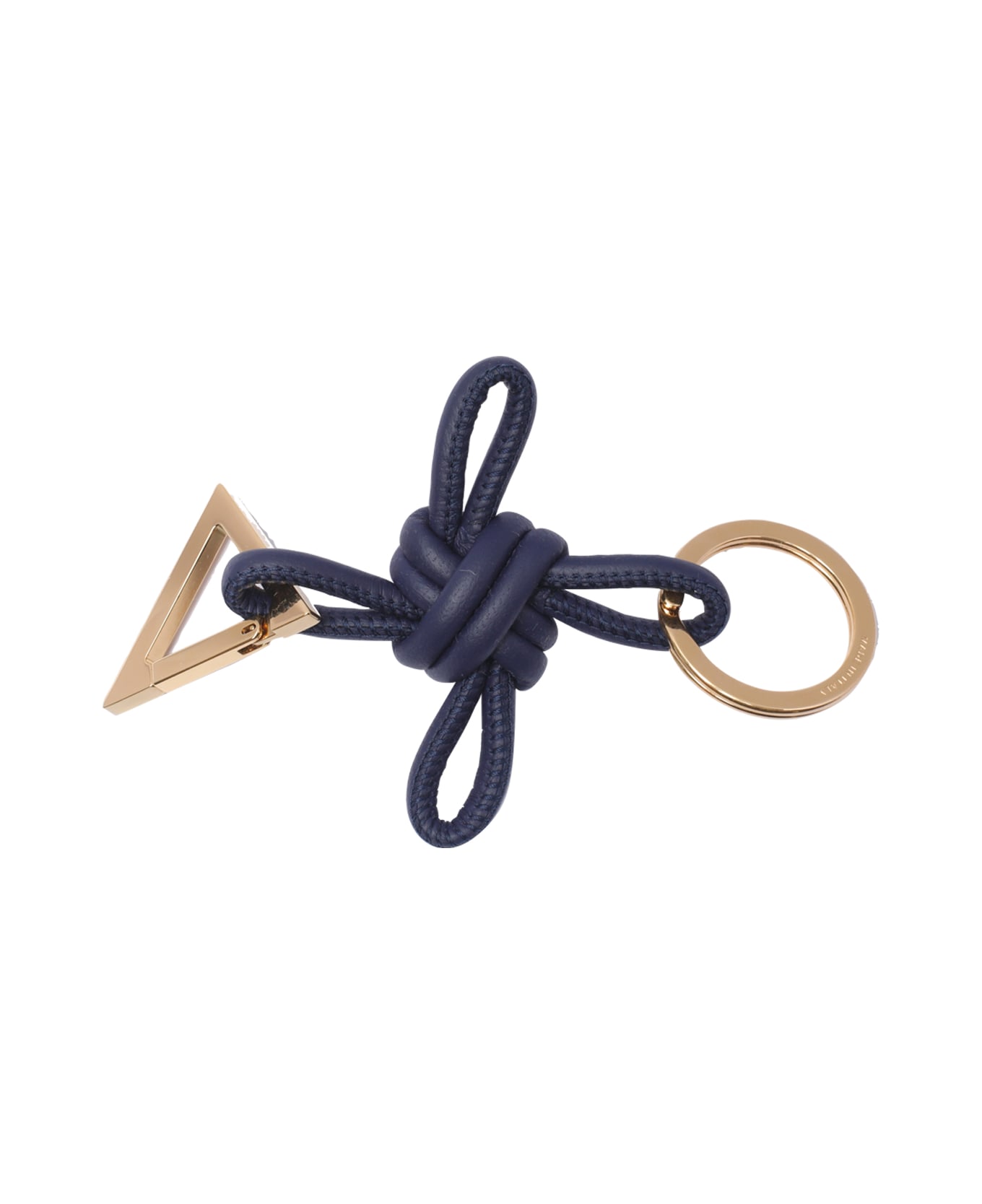 Bottega Veneta Triangle Keyring - Blue