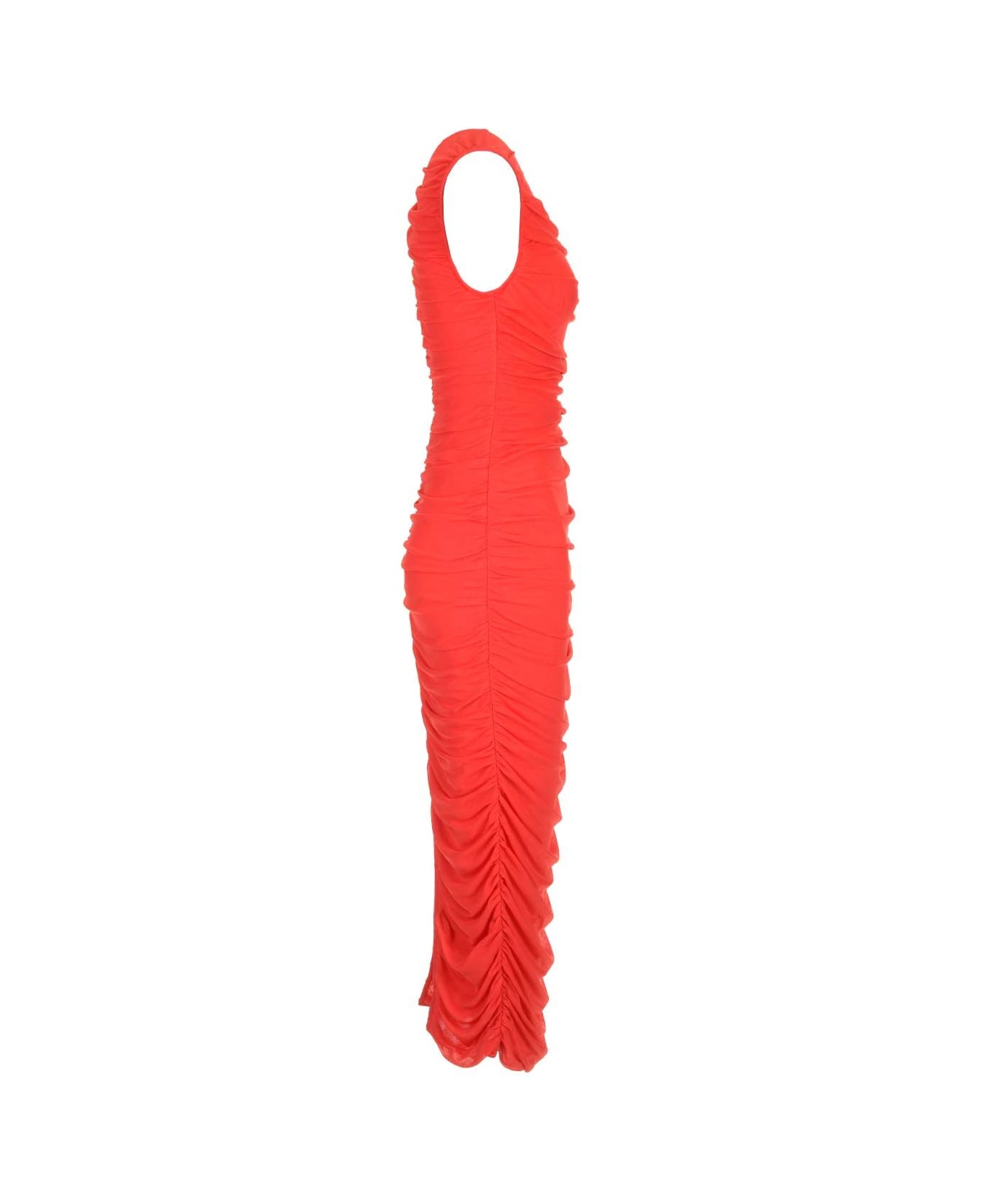 Rotate by Birger Christensen Red Midi Dress With Ruffles - Red