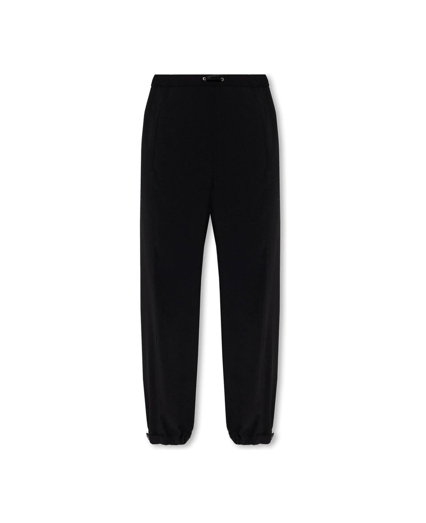 Moncler Relaxed Fitting Straight Leg Trousers - Black