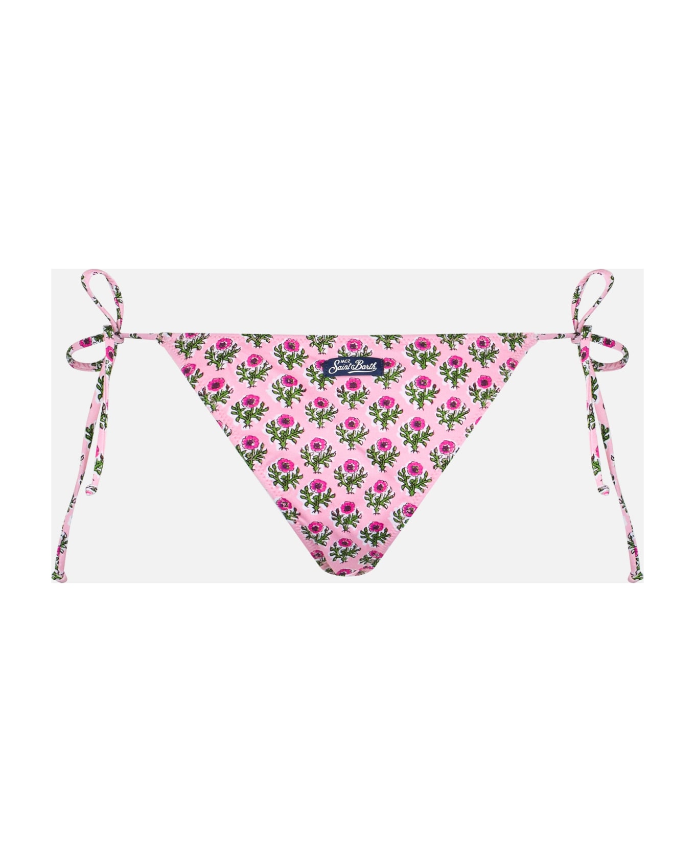 MC2 Saint Barth Woman Radical Flower Classic Swim Briefs Marielle - PINK