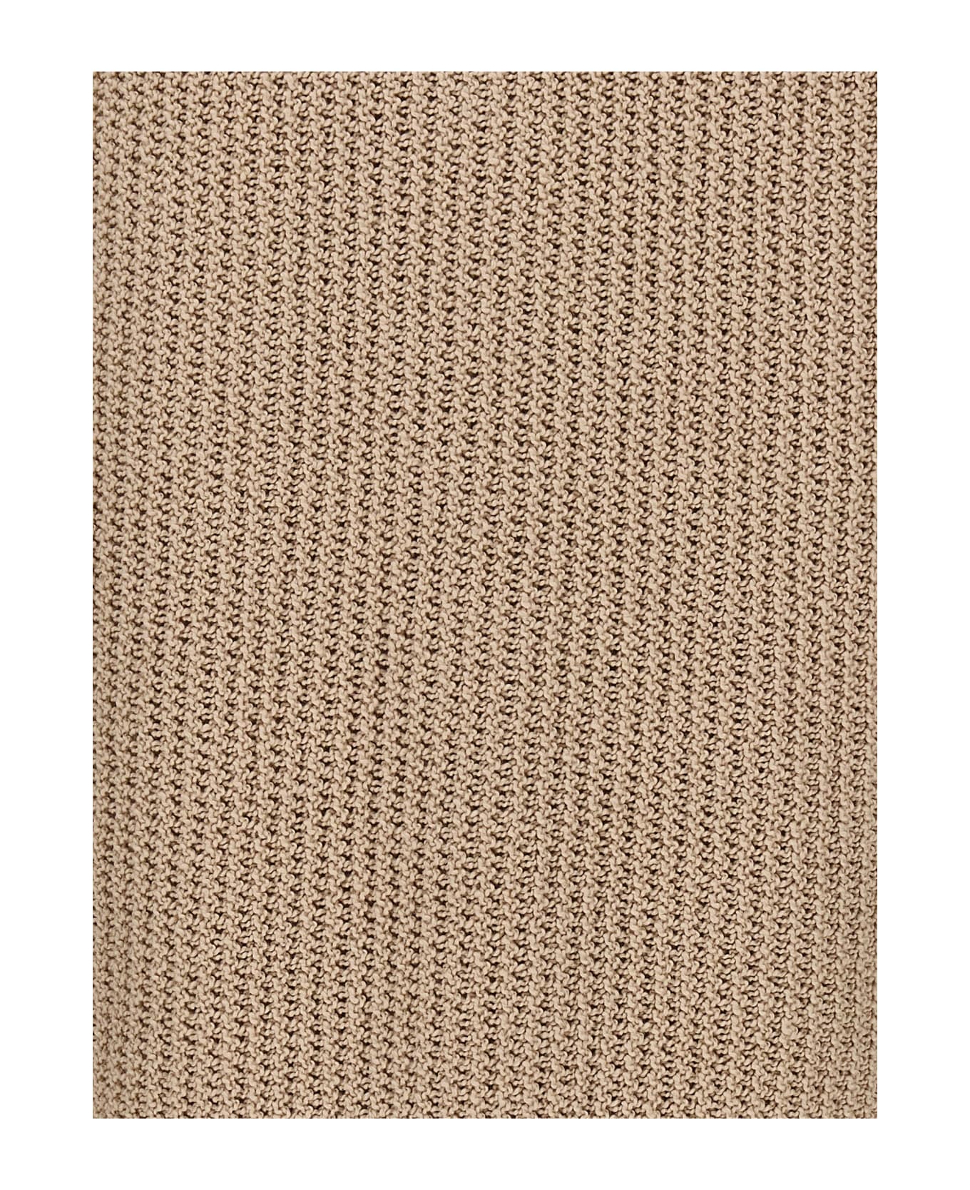Brioni Knitted Polo Shirt - Beige