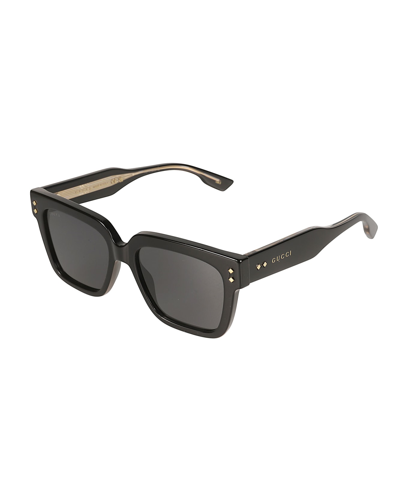 Gucci Eyewear Square Frame Sunglasses - Black/Grey