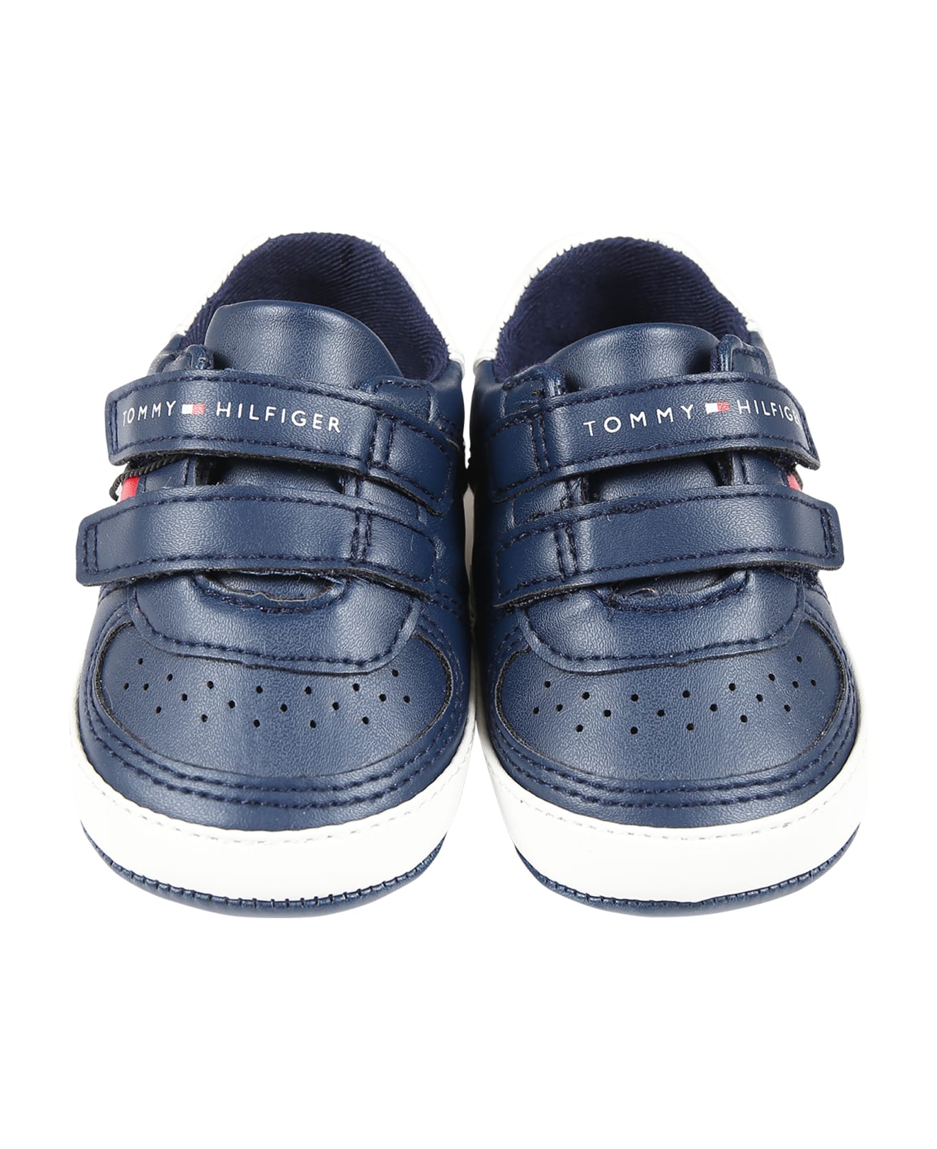 Tommy Hilfiger Blue Sneakers For Baby Boy With Logo - Blue シューズ